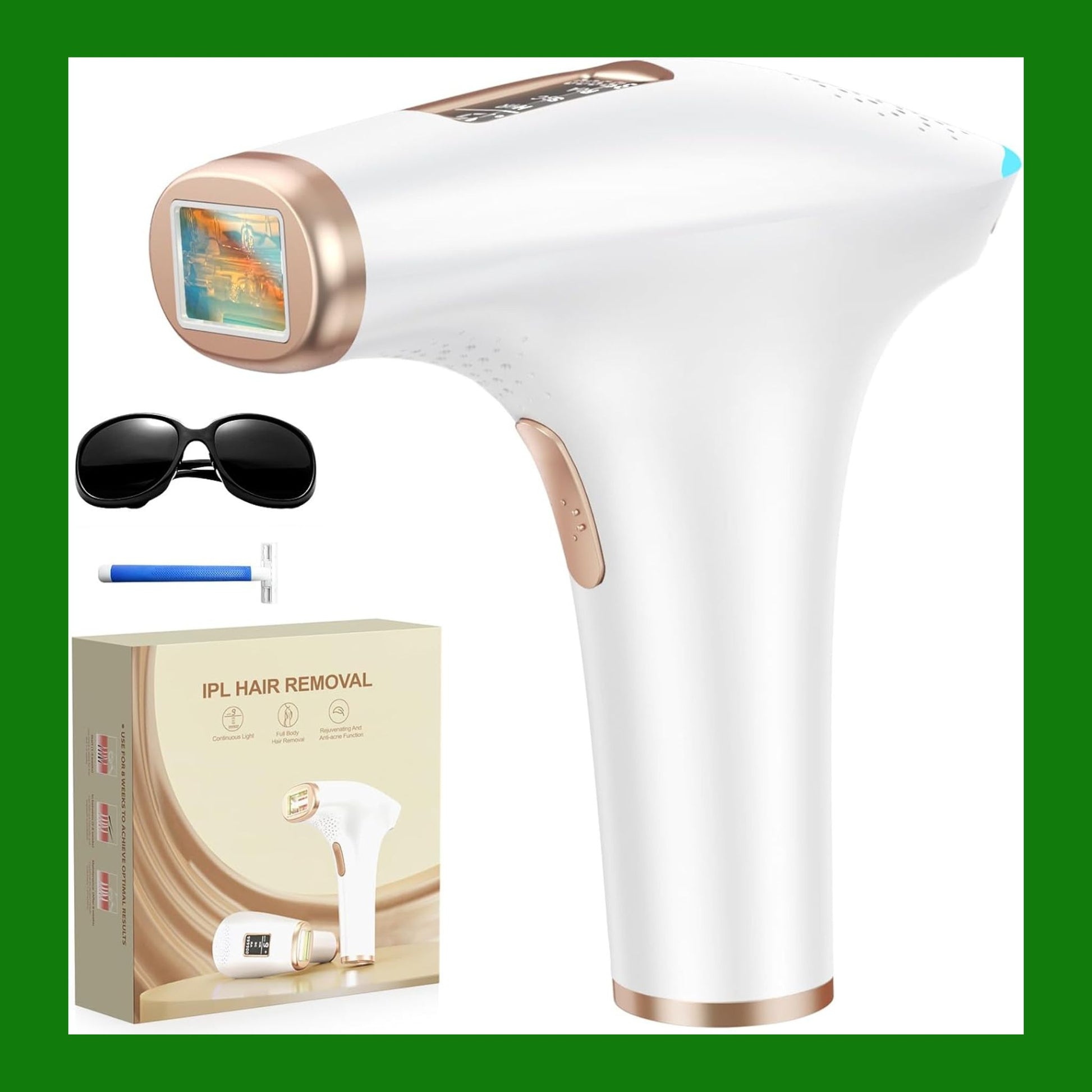 Haarlosy IPL Epilatore Luce Pulsata, 3-in-1 HR/SC/RA Epilatore Laser per Donna e Uomo