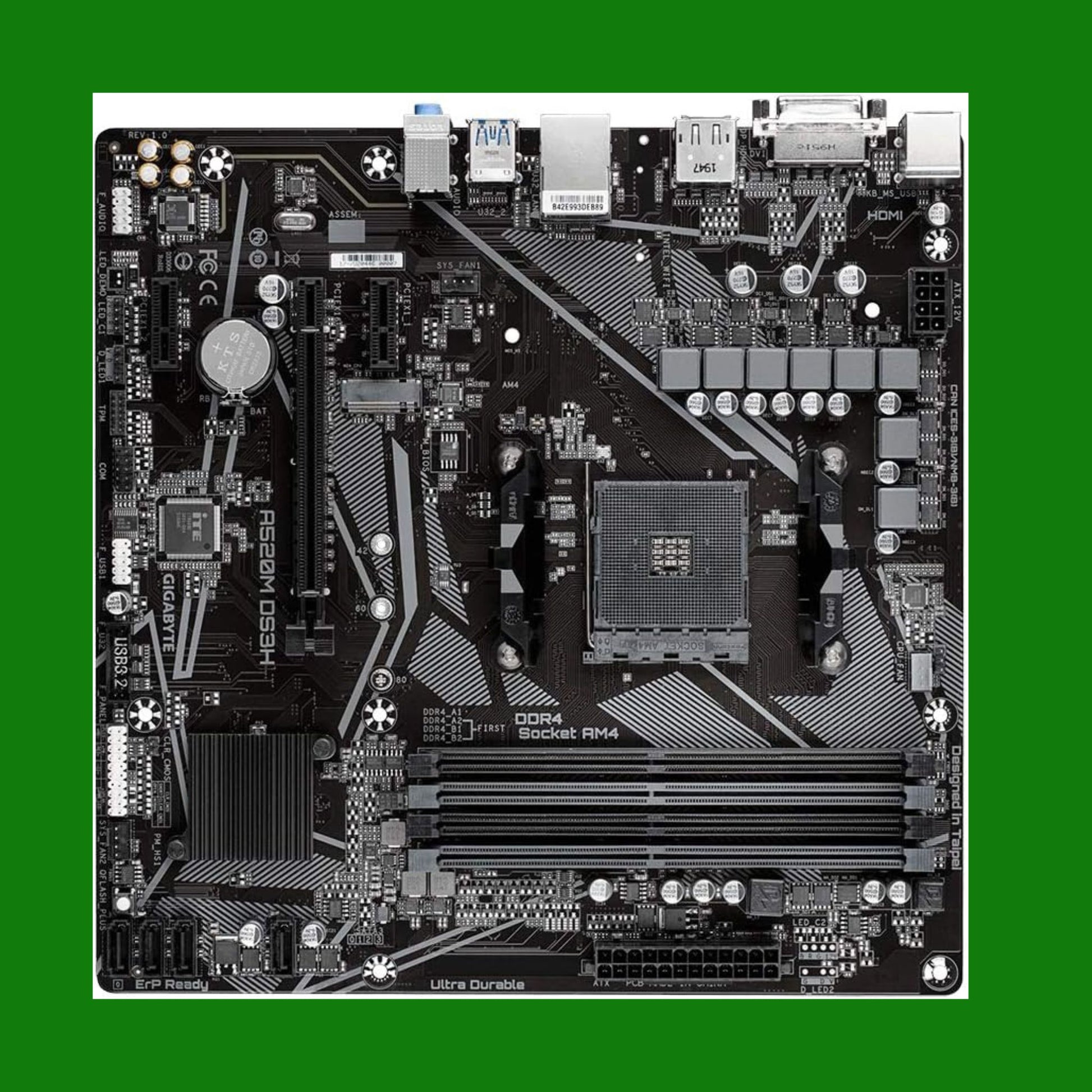 Gigabyte A520M DS3H mATX Motherboard for AMD AM4 CPUs