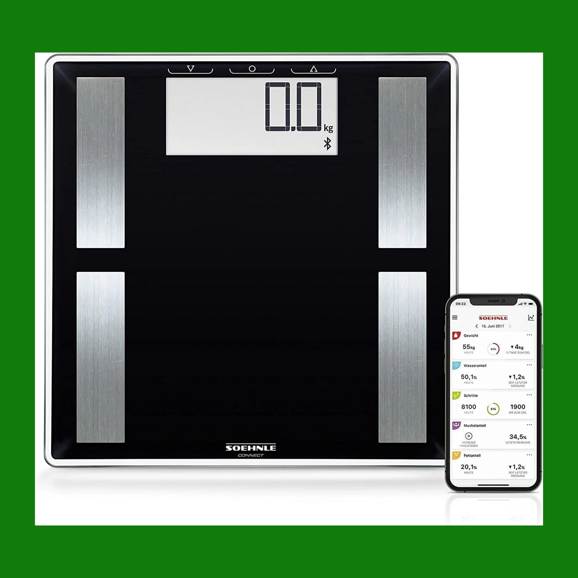 Soehnle Shape Sense Connect 50 - Bilancia pesapersone con Bluetooth e app