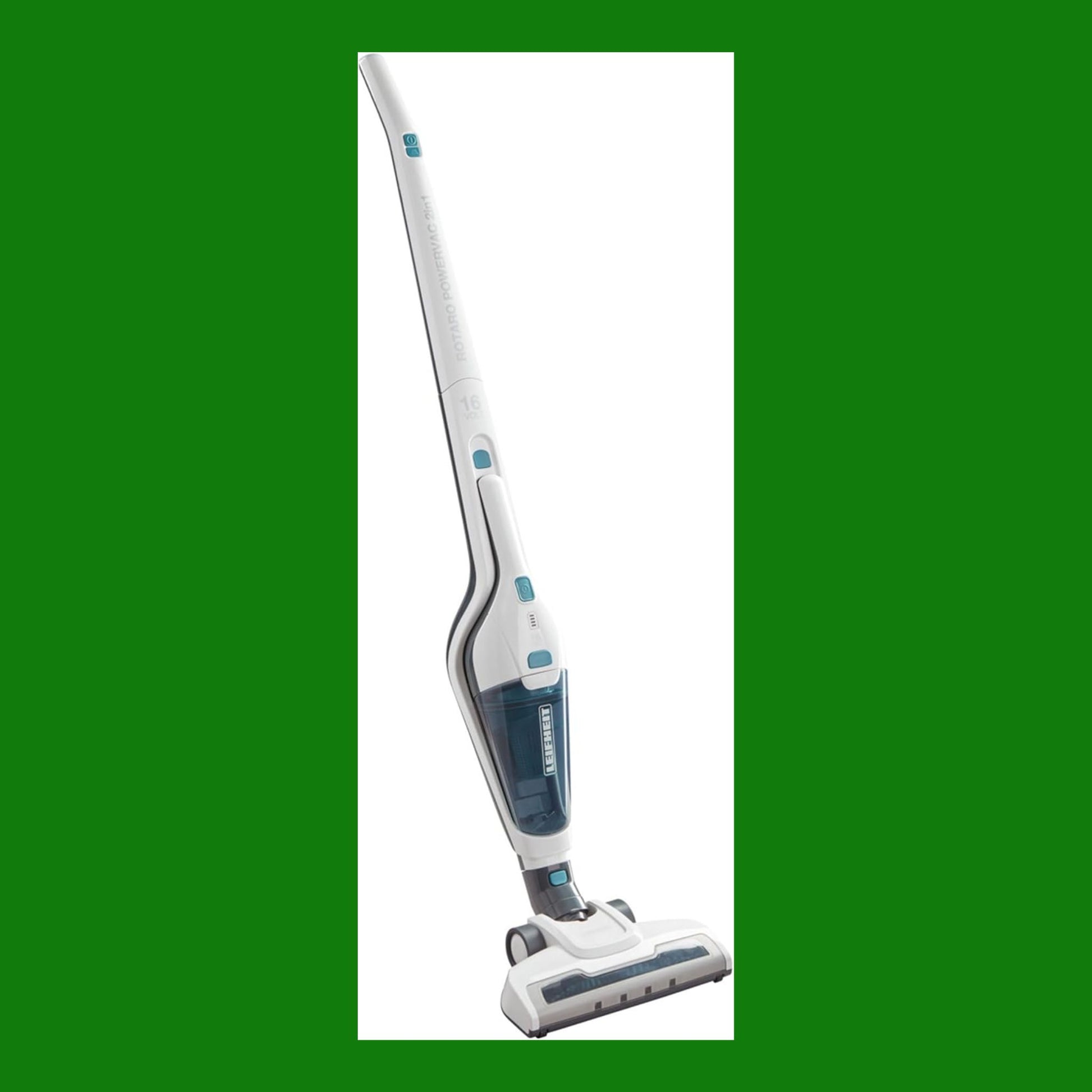 Leifheit Rotaro PowerVac 2 in 1 16V
aspirapolvere a batteria e aspiratore manuale a batteria rimovibile