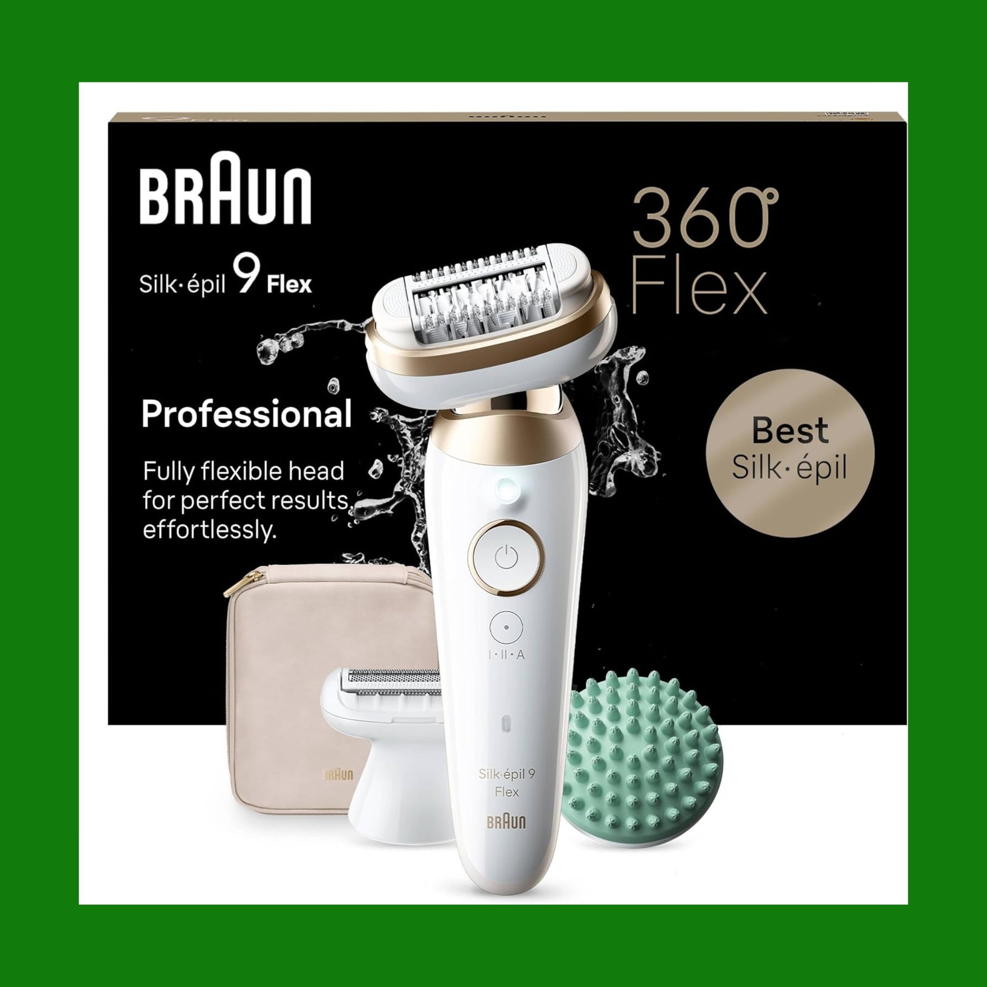 Braun Silk-épil 9 Flex Depilatore Donna, Epilatore Elettrico Donna Con Testina Flessibile 360