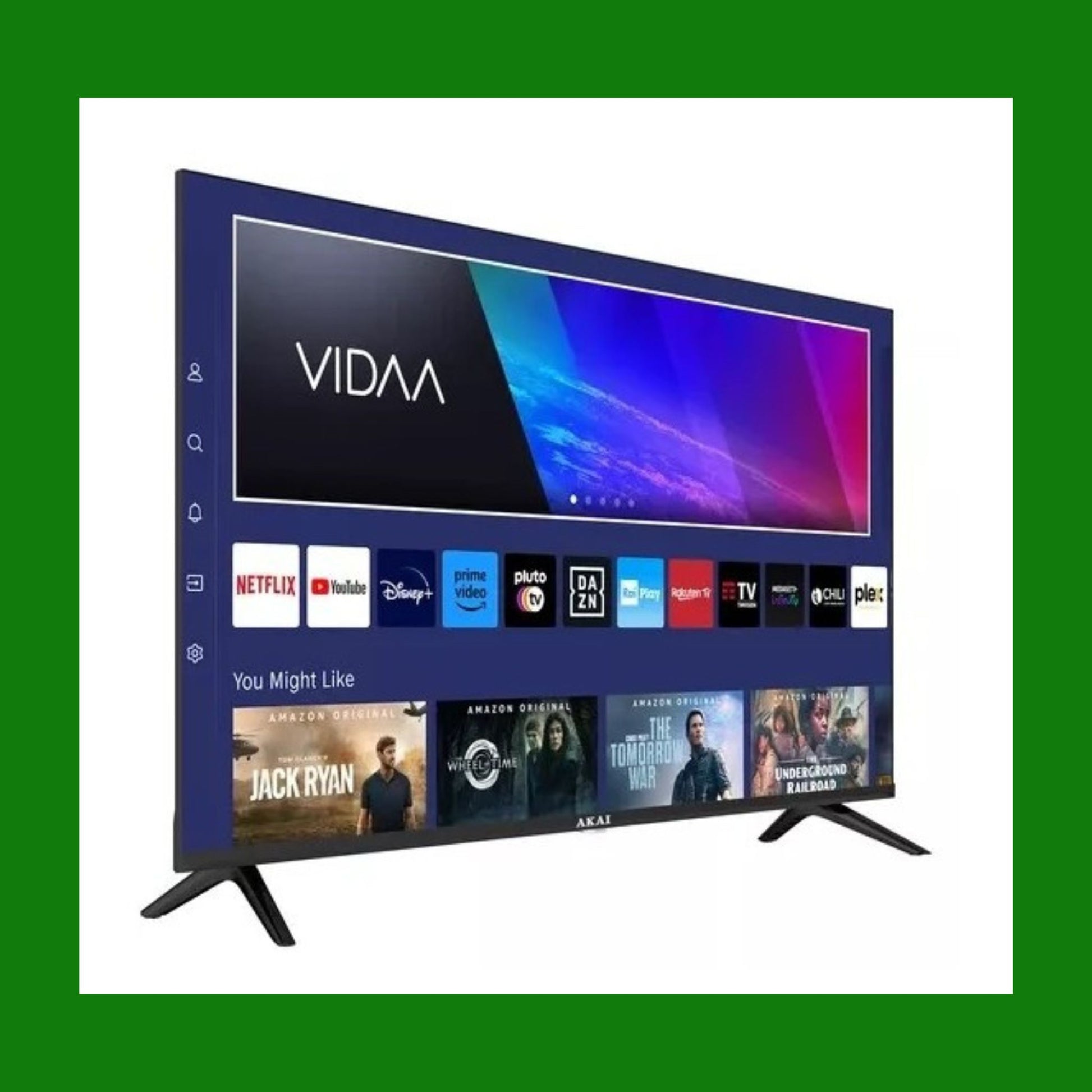 TV AKAI 32" AKTV3237QS Full HD QLED VIDAA Nero WIFI FRAMELESS