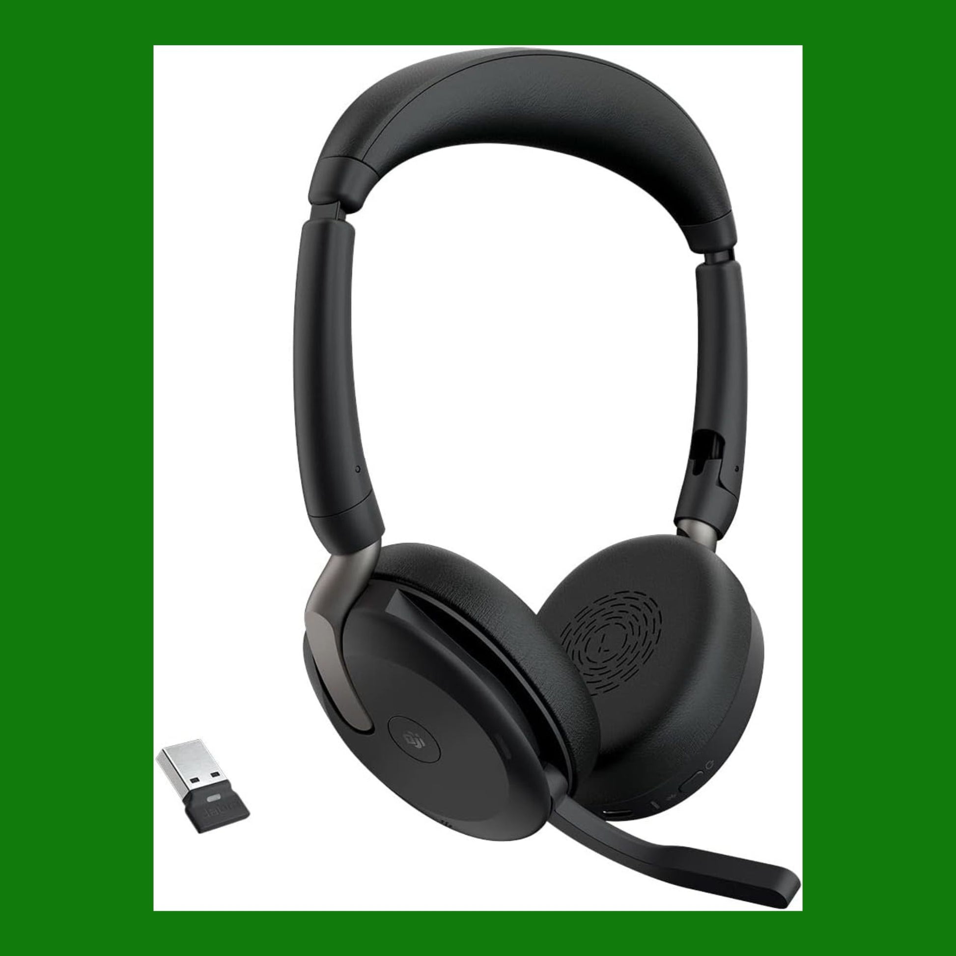 Jabra Evolve 2 65 Flex Cuffie Stereo Wireless Bluetooth, tecnologia di cancellazione del rumore Jabra