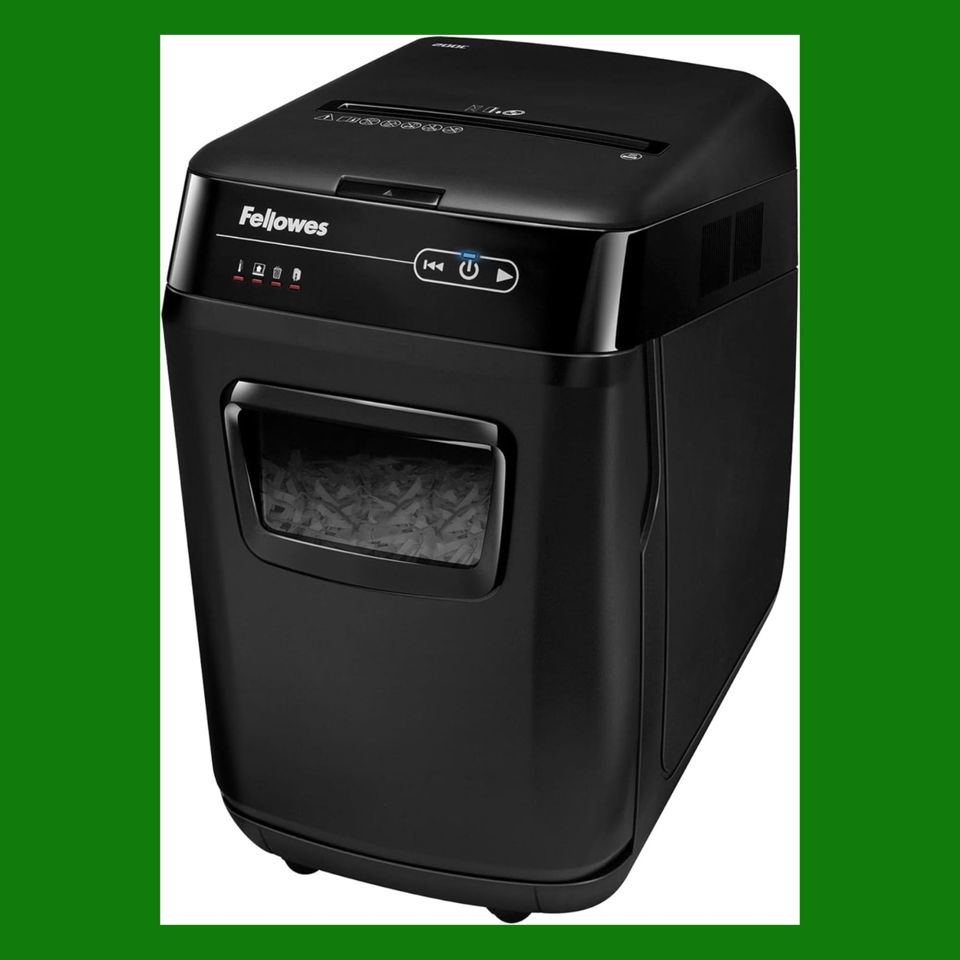 Fellowes Distruggi Documenti Automatico a Frammento 200C, 200 Fogli,