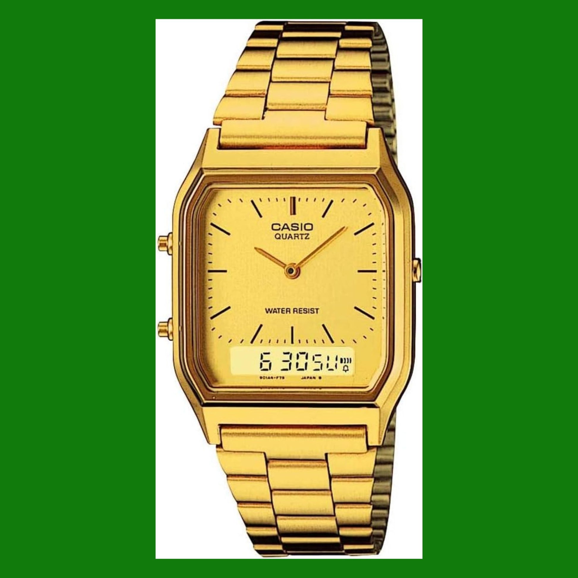 Fai clic per visualizzare la vista completa
Product Image
Risorse per la sicurezza e i prodotti
Vuoi riciclare il tuo prodotto GRATUITAMENTE?
Orologio Uomo Casio AQ-230GA-9DMQYES Oro Oro - Marca: Casio