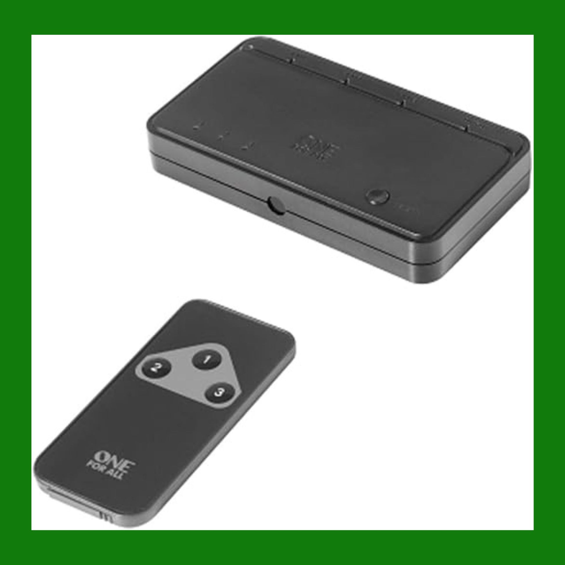 One For All SV1630 Interruttore HDMI supporta Full HD – HDMI Switch - Tre Dispositivi ad un ingresso HDMI TV – nero