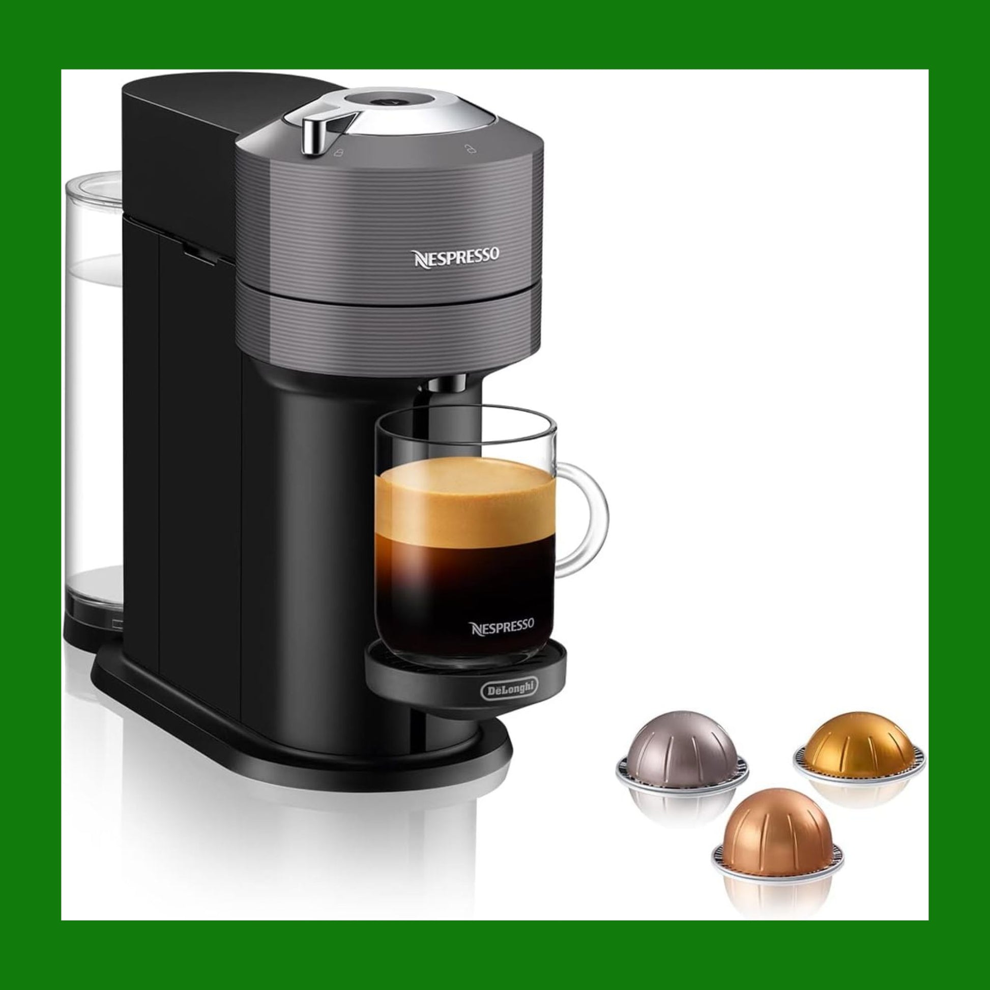 Nespresso Vertuo Next ENV120.GY Macchina del Caffè compatibile con le NUOVE CAPSULE