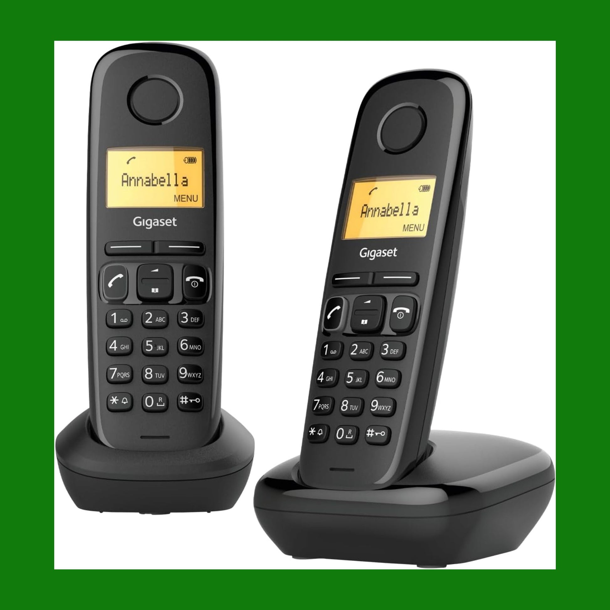 Gigaset A170 Duo - Due Telefoni Portatili, Display Illuminato