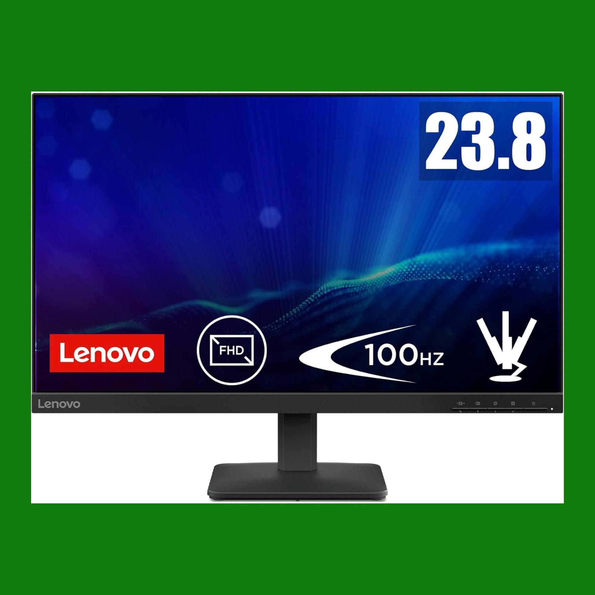 Lenovo L24-41 Monitor 23.8" FHD (1920x1080), IPS, 100Hz, Regolabile, Porte HDMI 1.4