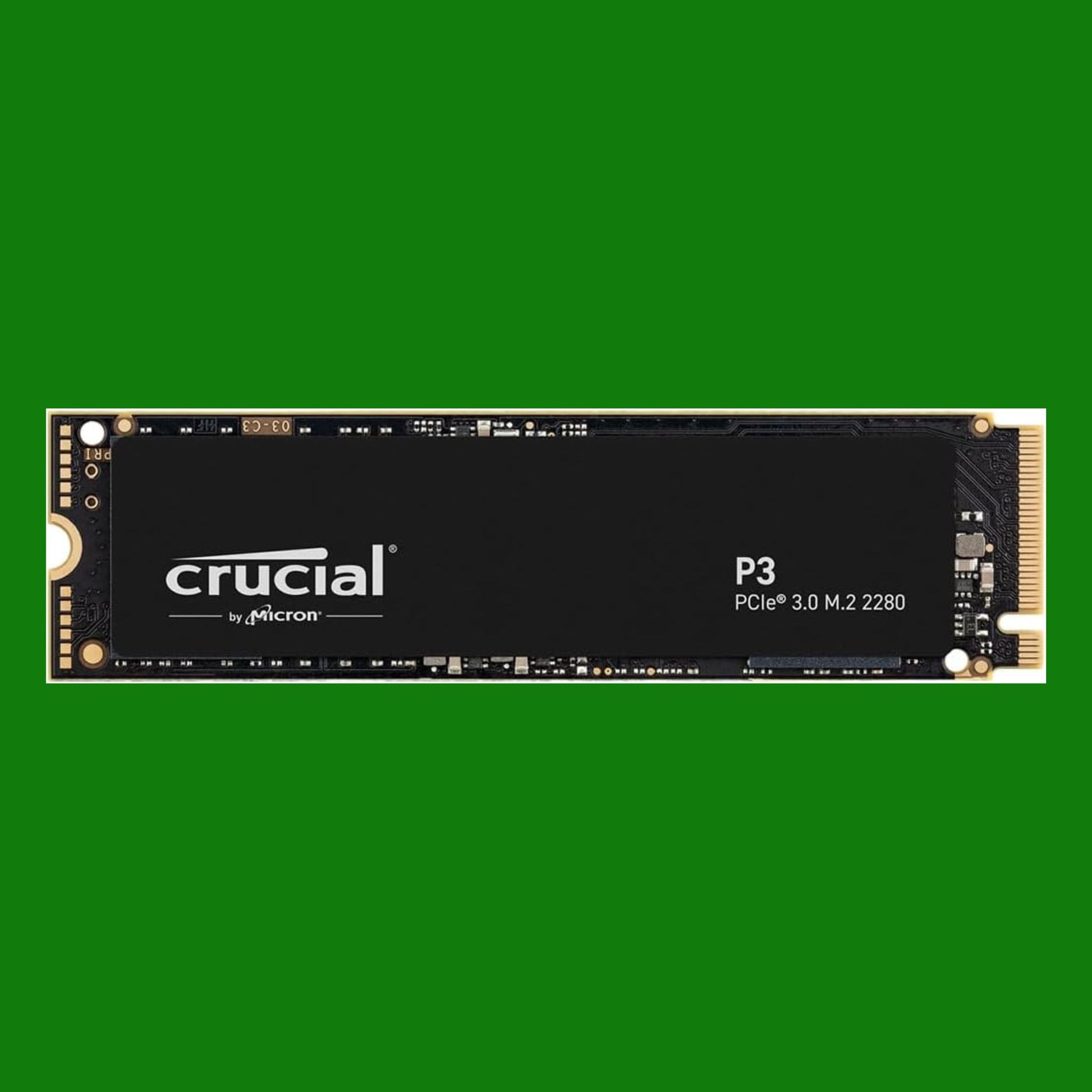 Crucial P3 500GB M.2 PCIe Gen3 NVMe SSD interno - Fino a 3500MB/s