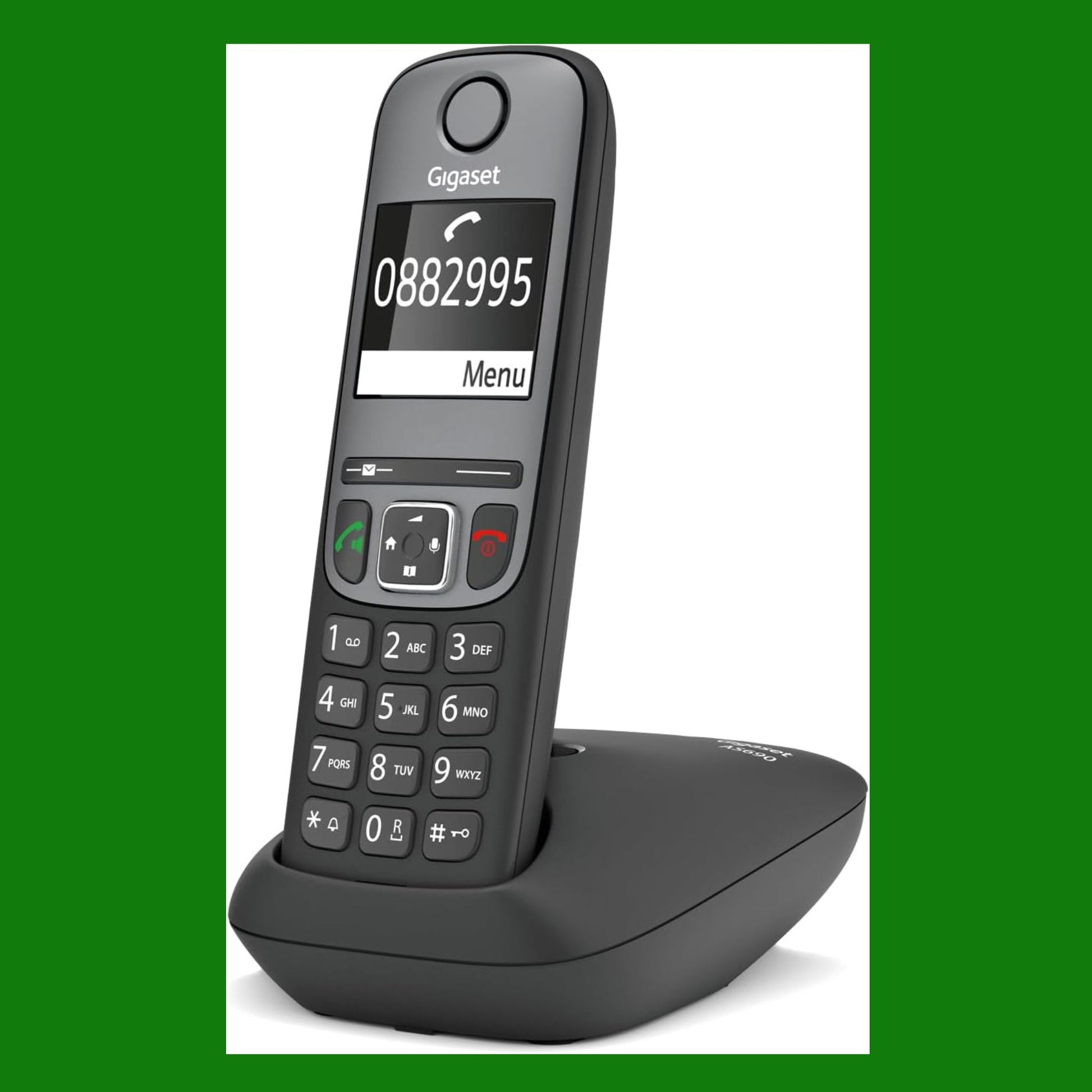 Gigaset AS690 - Cordless con Vivavoce Alta Qualità - Tastiera Illuminata ed Ampio Display - Black List - Lista chiamate, Grigio antracite