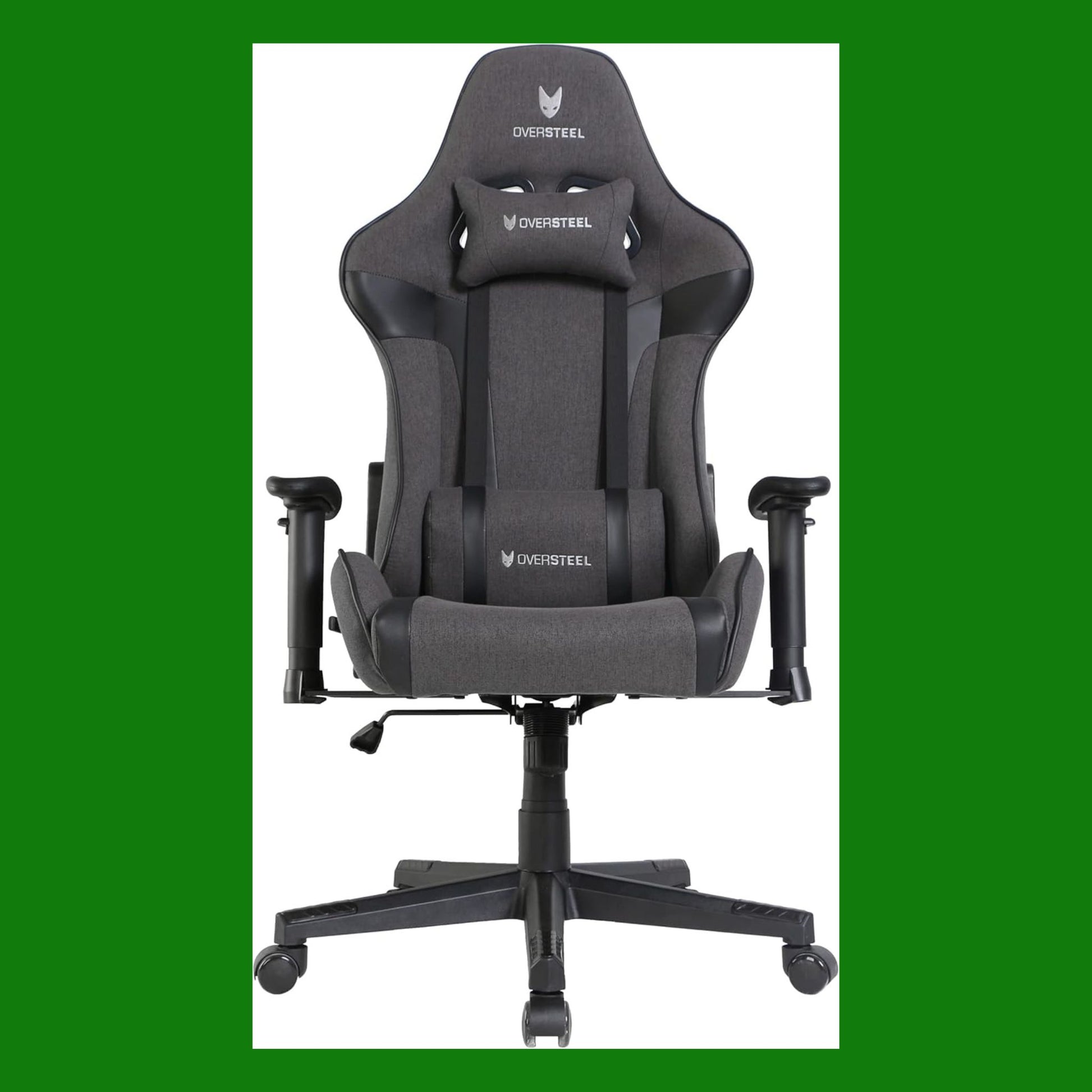 Oversteel - ULTIMET Sedia da gaming professionale, tessuto traspirante, braccioli 2D
