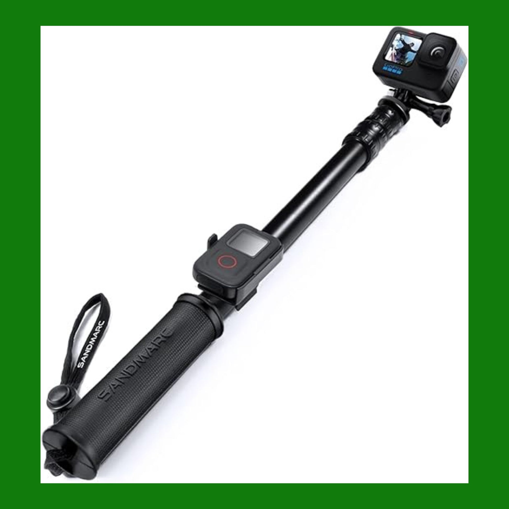 SANDMARC Pole - Black Edition: 42-103 Impermeabile Pole (Stick) per GoPro