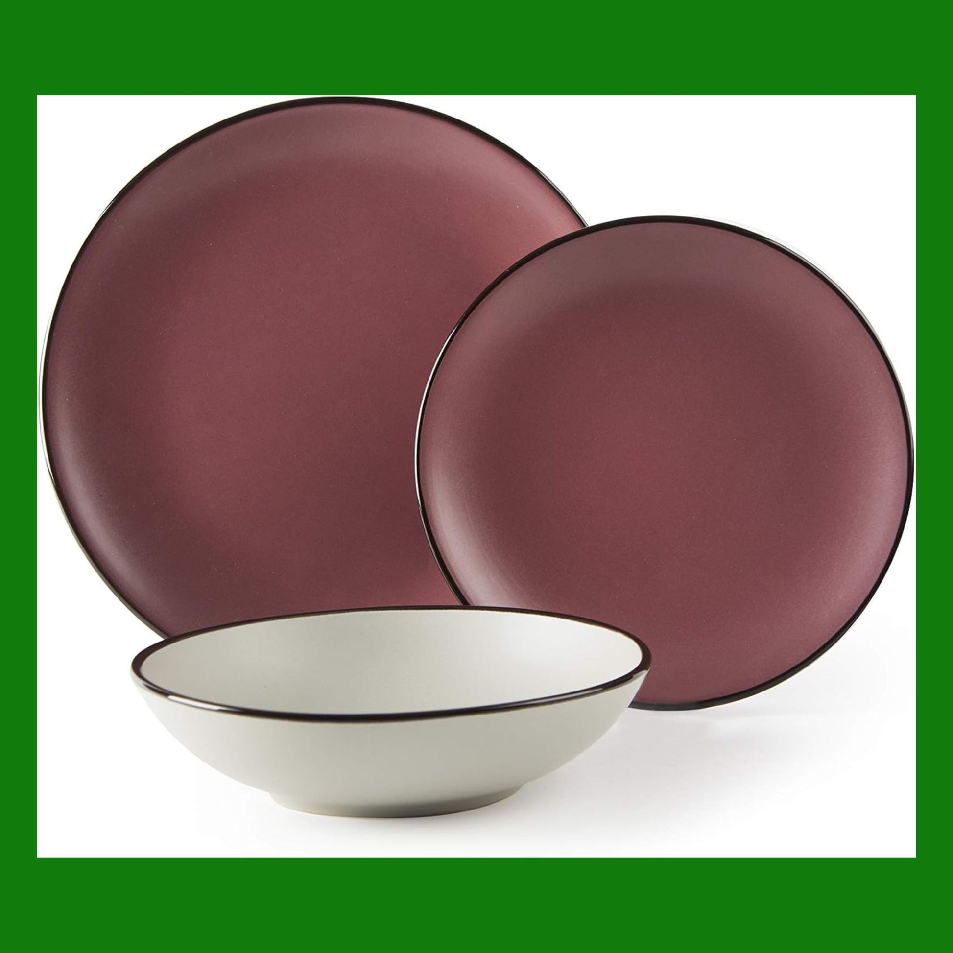 Excelsa Pink Moon Servizio Piatti 18 Pezzi, Ceramica, Rosa