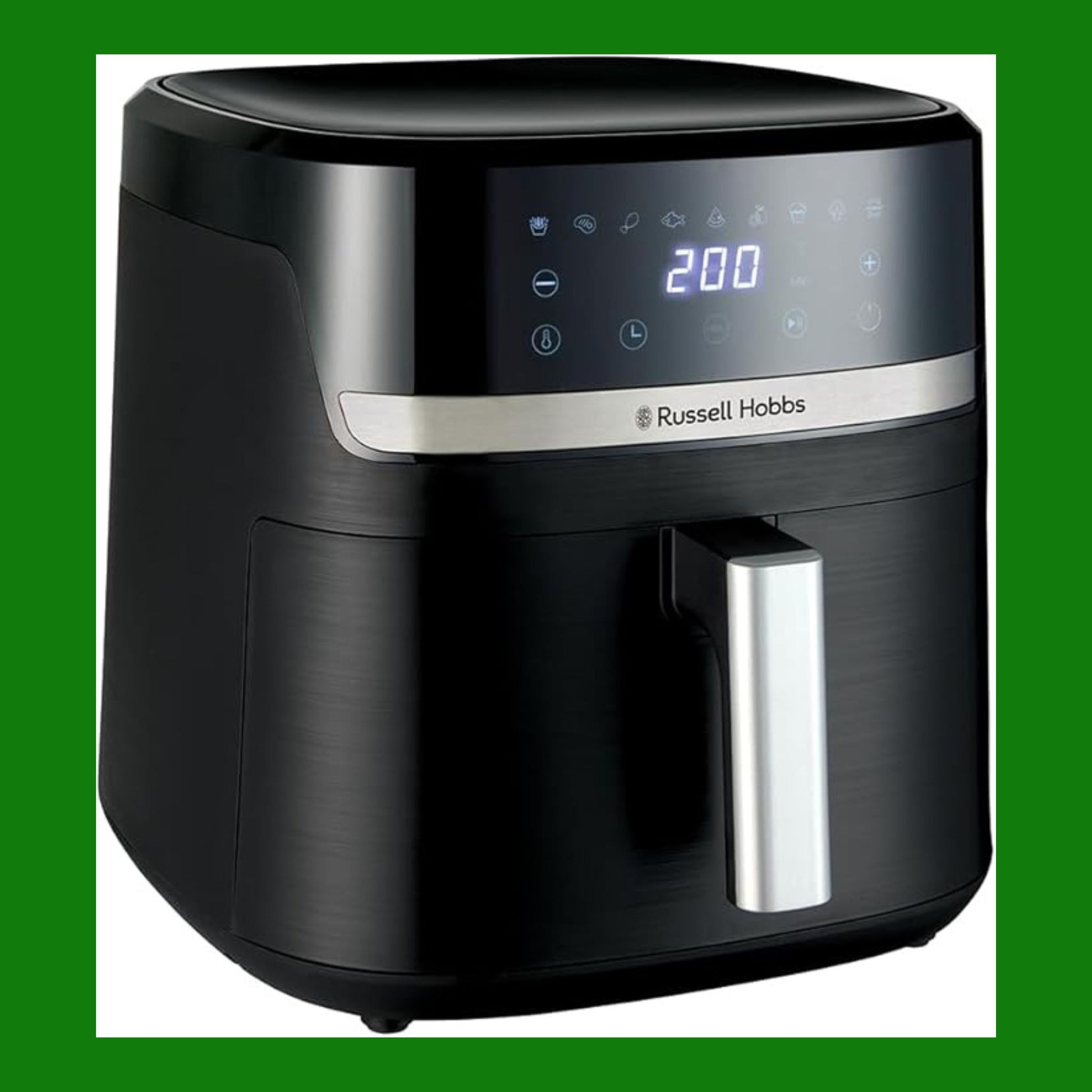 Russell Hobbs Friggitrice ad Aria XXL 8,3L, Rapida (Compatta,Silenziosa, Pizza 26 cm) Satisfry (9 Programmi, Lavastoviglie, senza Olio,Touchscreen,Arrostire, Panificare, Grigliare)