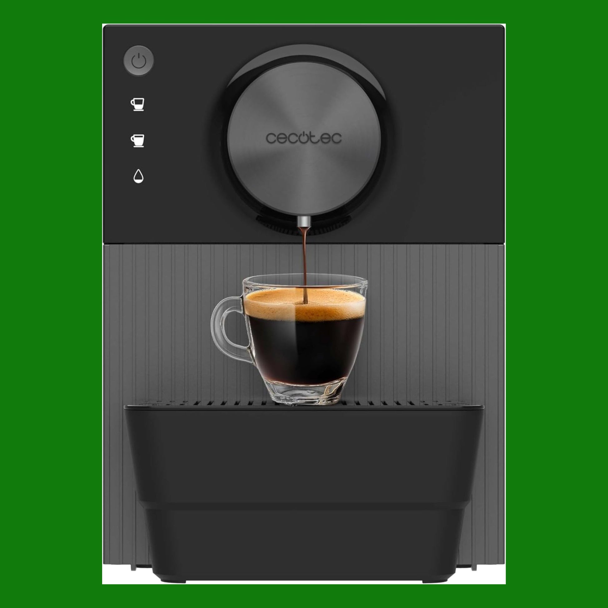 Cecotec Macchina da Caffè Superautomatica Compatta Cremmaet Cube. 1350W, Sistema Pressatura 10g, Pre-Infusione, 19 Bar, Sistema Thermoblock, 5 Livelli Macinatura, Pannello Controllo Tattile