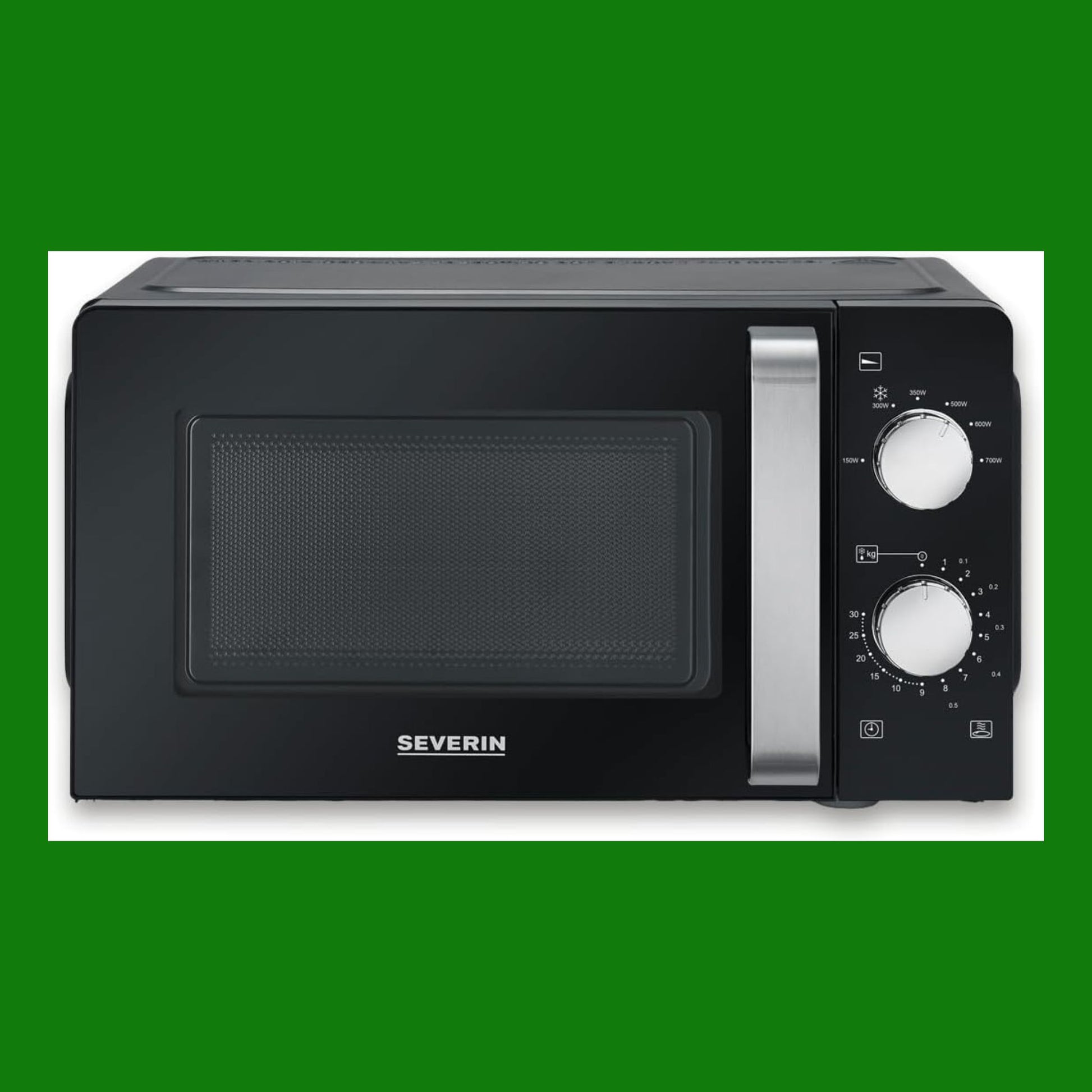 SEVERIN Microonde Solo, forno a microonde per scongelare e riscaldare, forno a microonde con piatto, nero, MW 7886