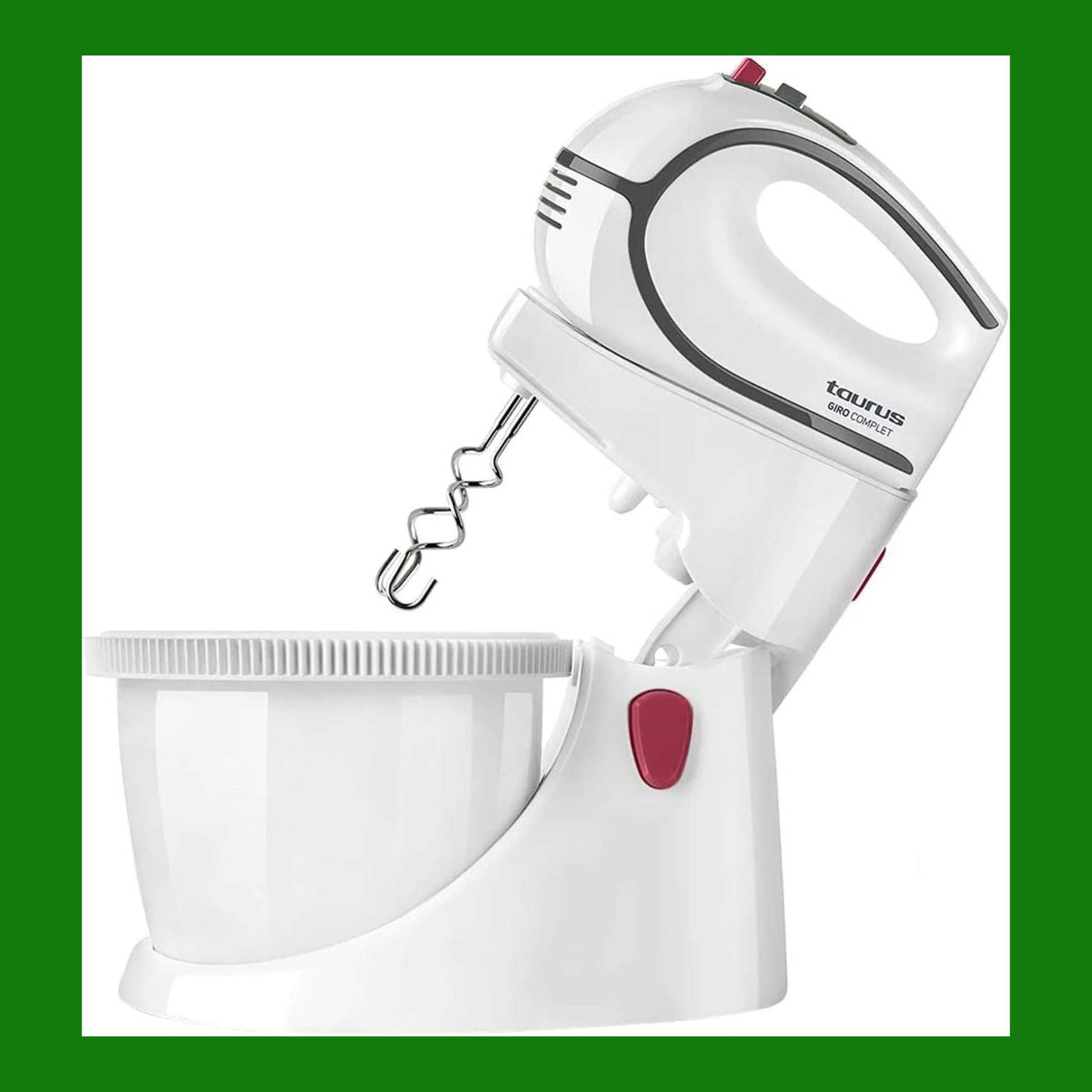 Avilia Impastatrice 500W - Motore Potente, Fruste in Acciaio Inox da 2,5 Litri, 5 Velocità Regolabili e Funzione Turbo per Impasti Perfetti di Pane