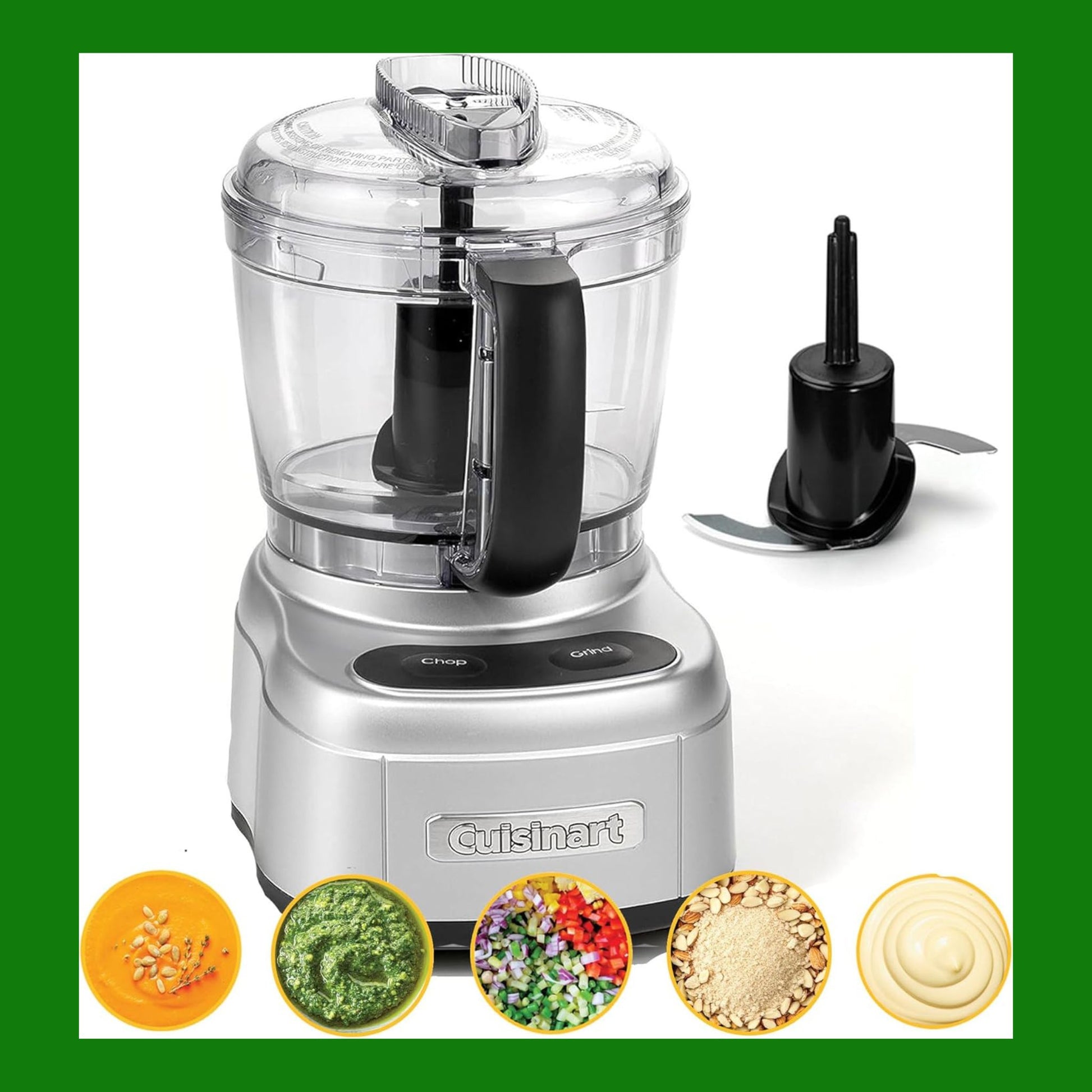 Cuisinart Mini Prep Pro: mini tritatutto e robot da cucina compatto. Trita, macina, frulla, mescola. Lama reversibile in acciaio inox. Ciotola 900 ml senza BPA. Motore compatto