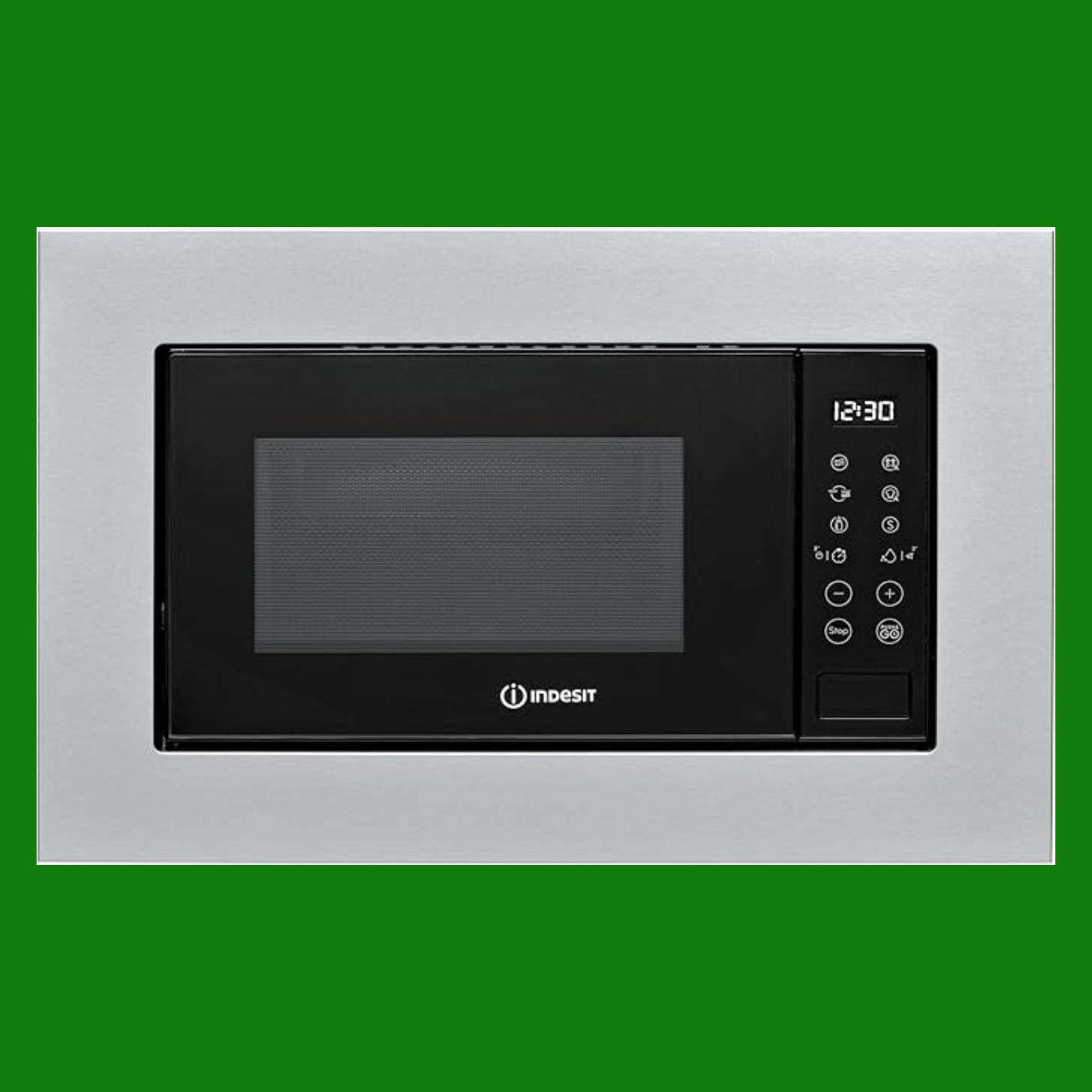 Microonde da incasso Indesit: colore acciaio inox - MWI 120 GX
