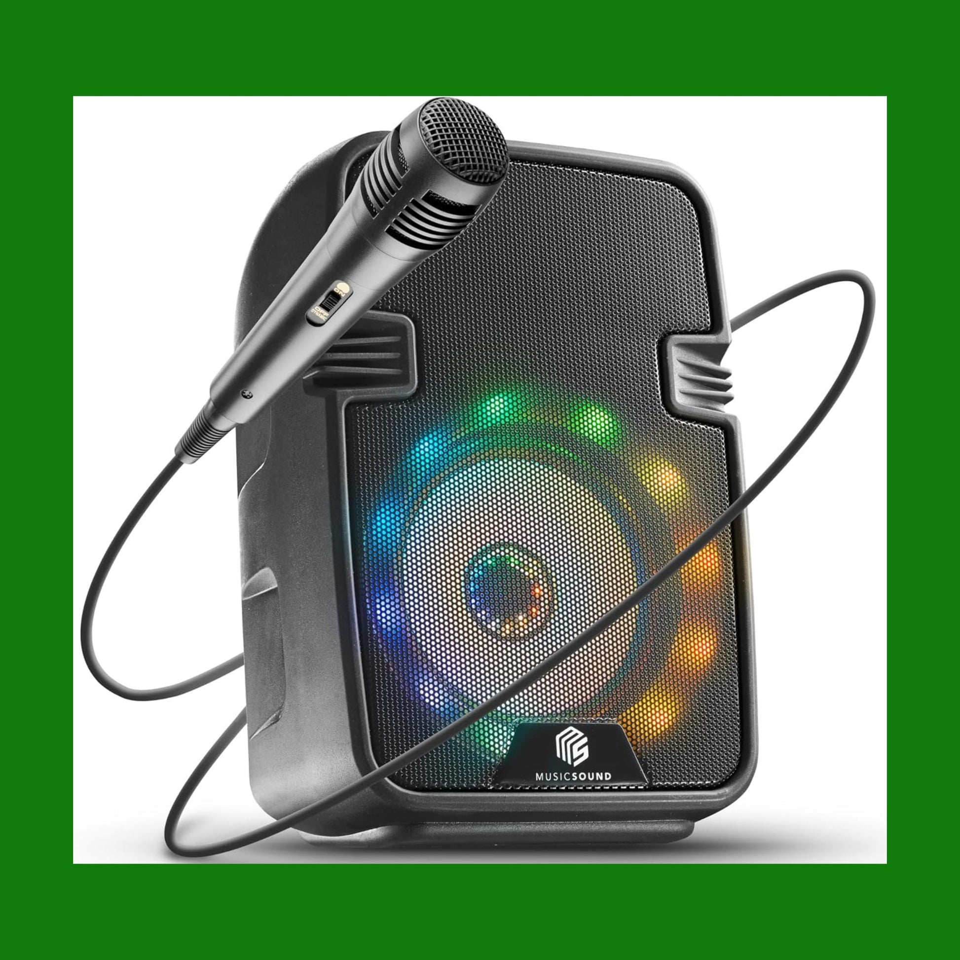 Music Sound | SPEAKER Karaoke | Speaker bluetooth con luce led - 5 watt di potenza