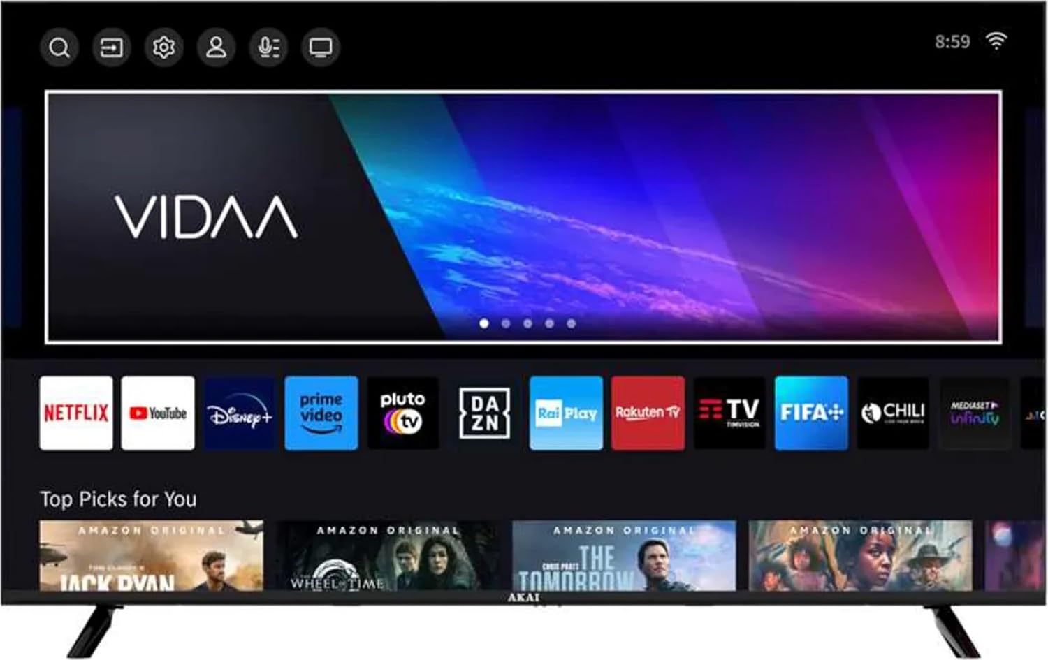 Nordmende TV LED 55" ND55KS5000QJ QLED ULTRA HD 4K SMART TV VIDAA WIFI DVB-T2