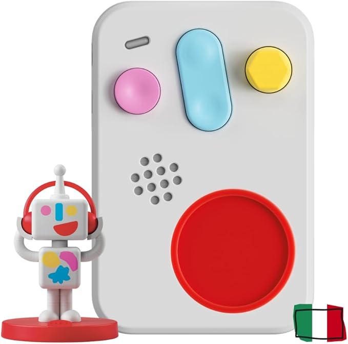 FABA+ Raccontastorie interattivo per Bambini con contenuti Audio da 0 a 10 Anni, Cassa Audio con Personaggio Sonoro Me, Luce Notturna, Routine Nanna, Gioco educativo Musicale, Versione Italiana
