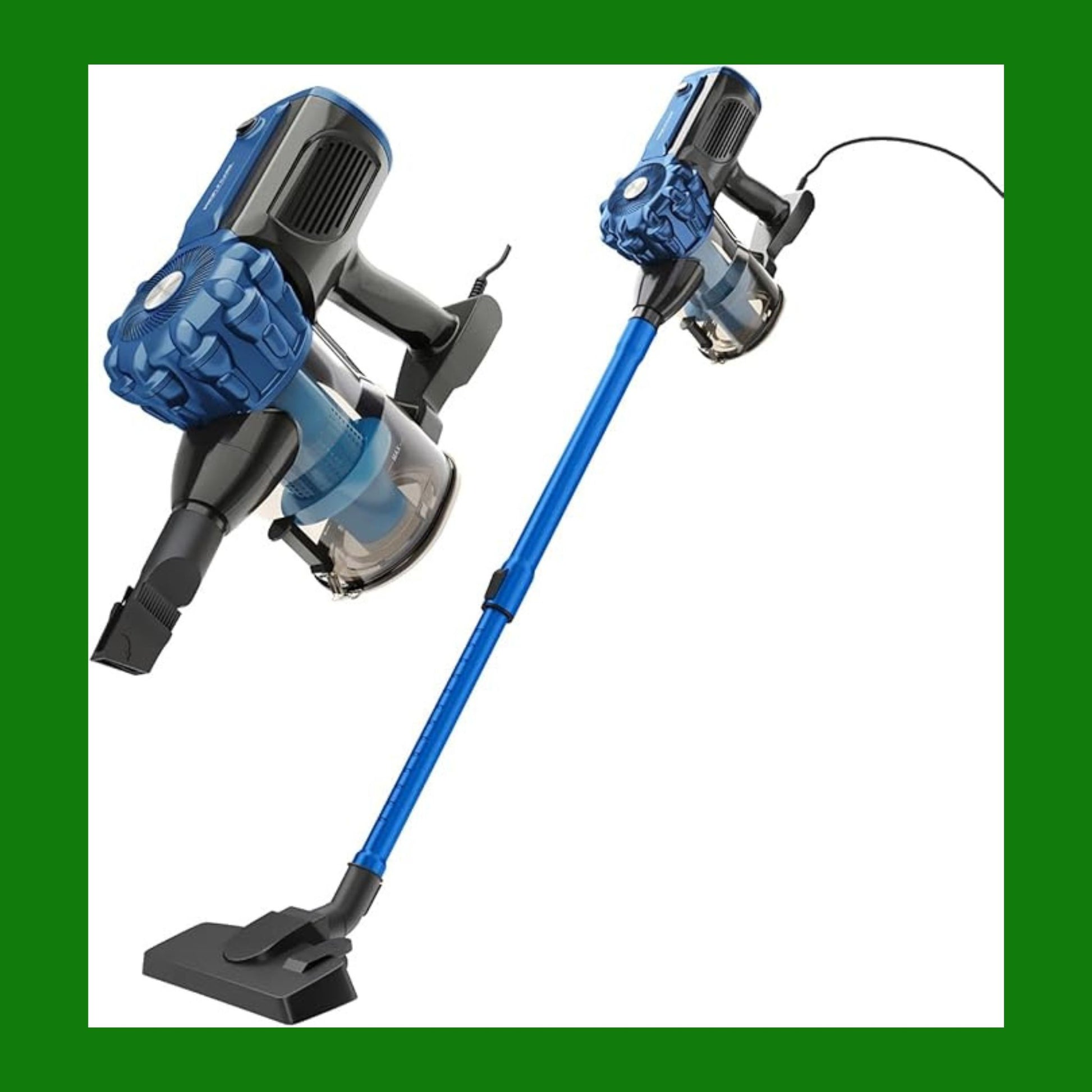 Proficare, Aspirapolvere 2in1 PC-BS3133-Blue, Aspirapolvere a Mano e Scopa con Filo, 600W, Filtro HEPA, Tubo Telescopico 47-77 cm