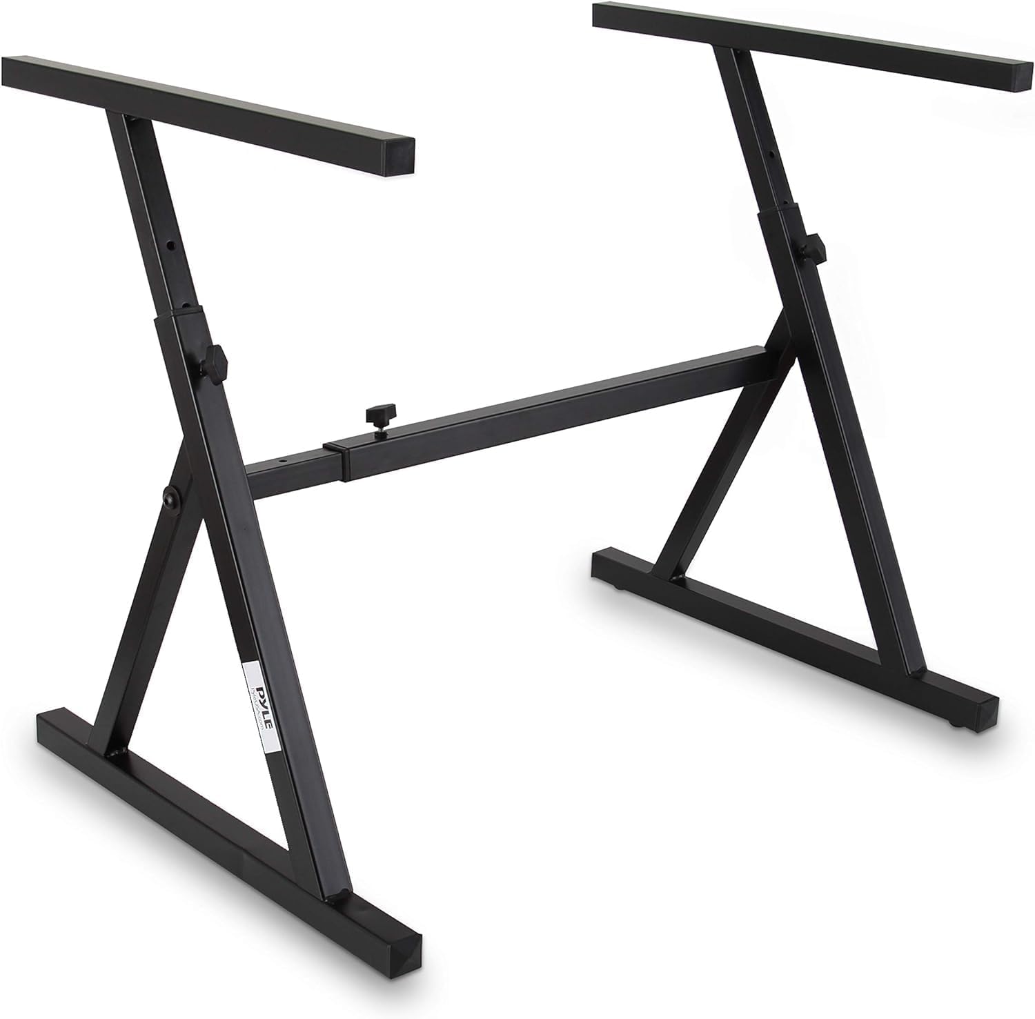 Pyle Stand Tastiera, Supporto Tastiera Musicale Pieghevole e Regolabile in Altezza per Viaggi e Conservazione, Cavalletto Tastiera, Supporto Pianola e Adatto a Pianoforti Elettrici da 54-88 Tasti