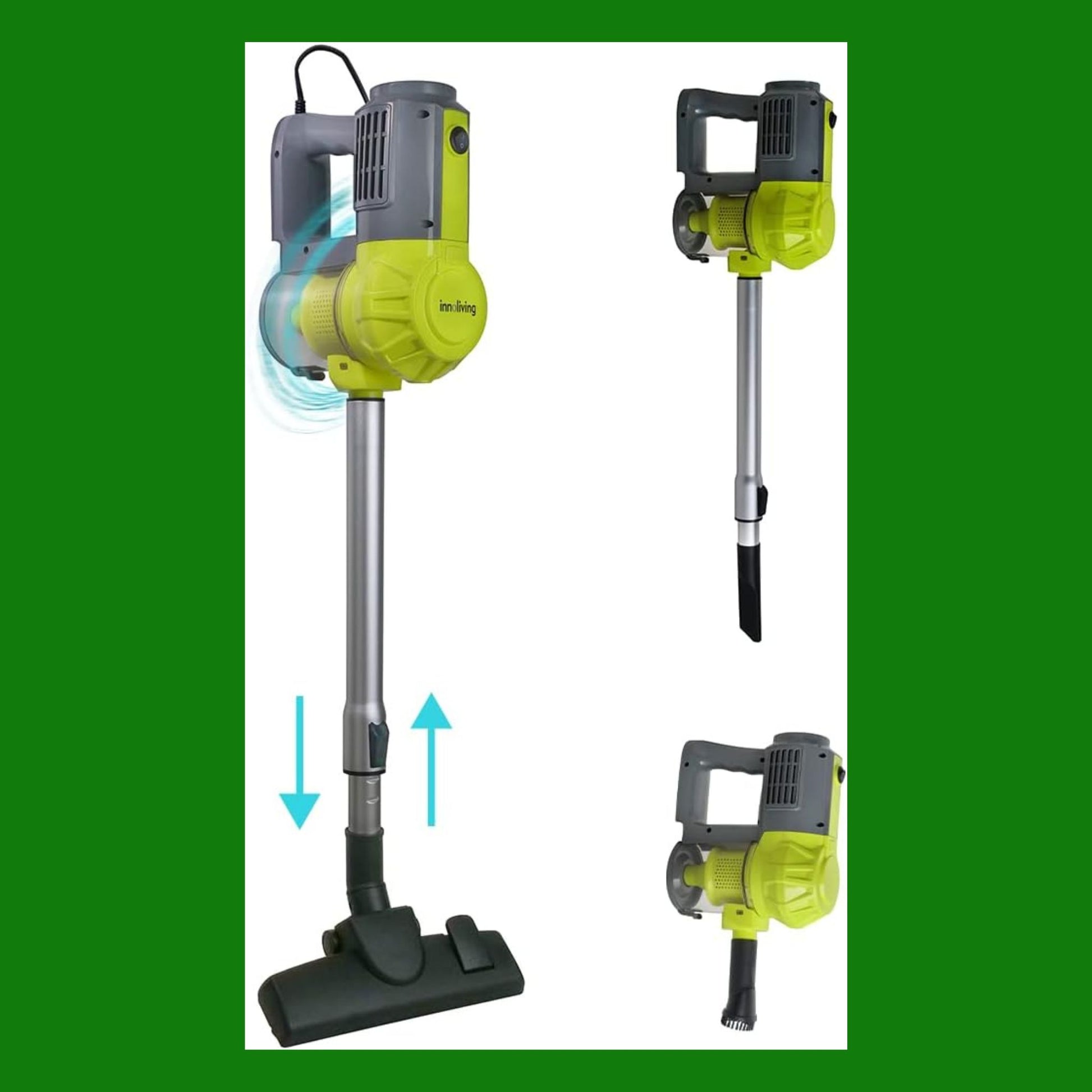 Innoliving Aspirapolvere Ciclonico INN-670 Verticale senza Sacco, Potenza 600W