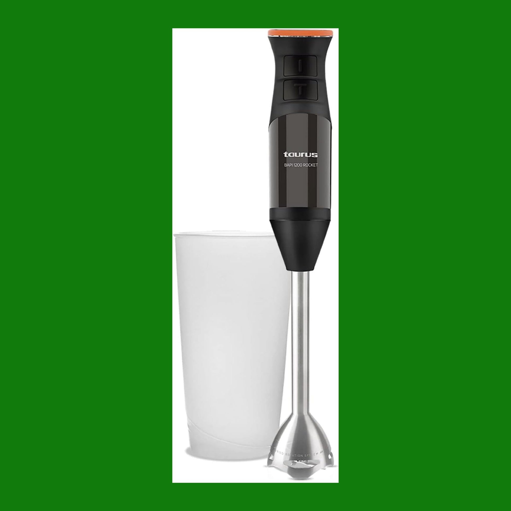Taurus Bapi 1200 Rocket - Frullatore a mano, 1200 W, regolatore a 20 velocità regolabile