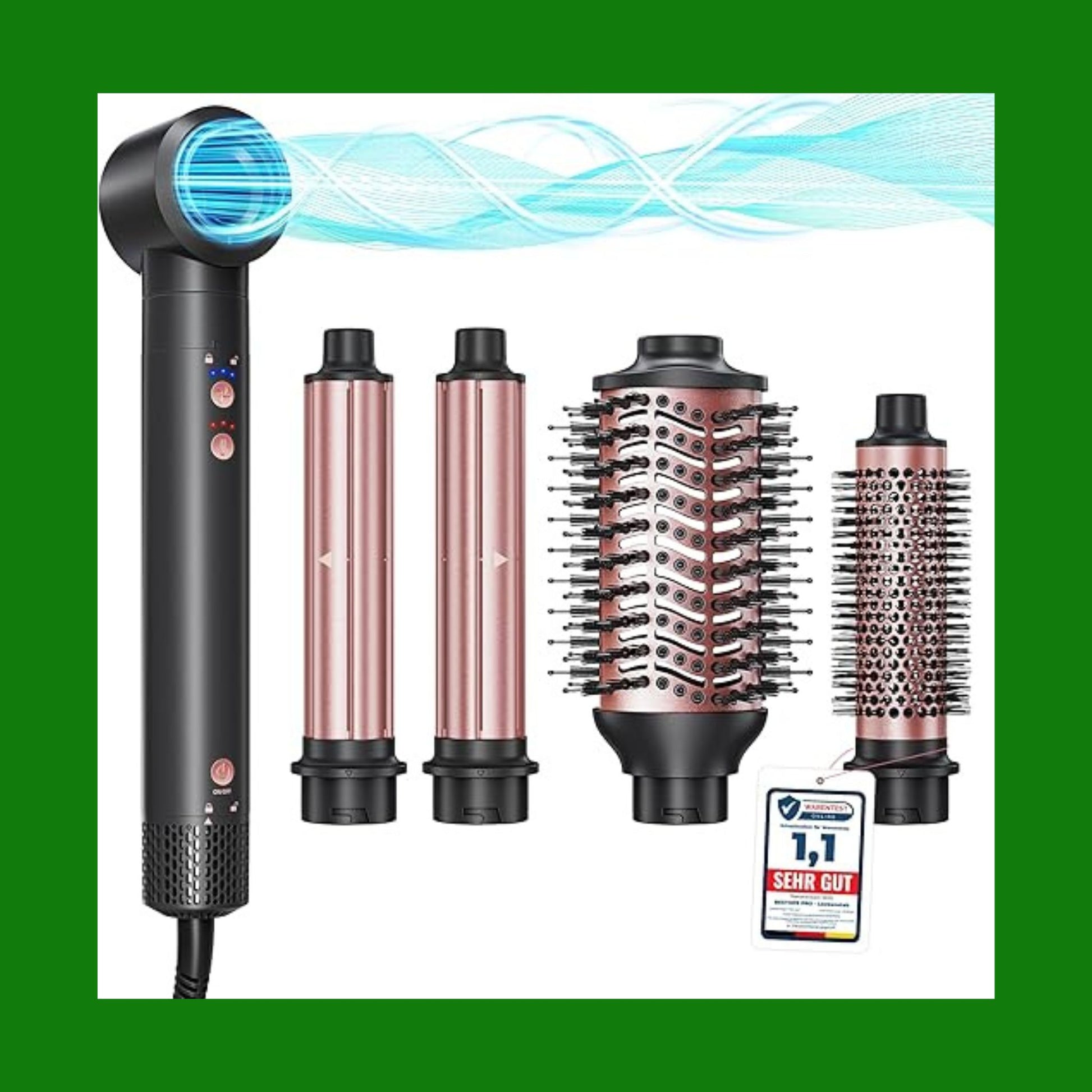 Cecotec Spazzola d'aria 5 in 1 Bamba CeramicCare 5in1 Pro. 1000 W, ceramica, tecnologia ionica