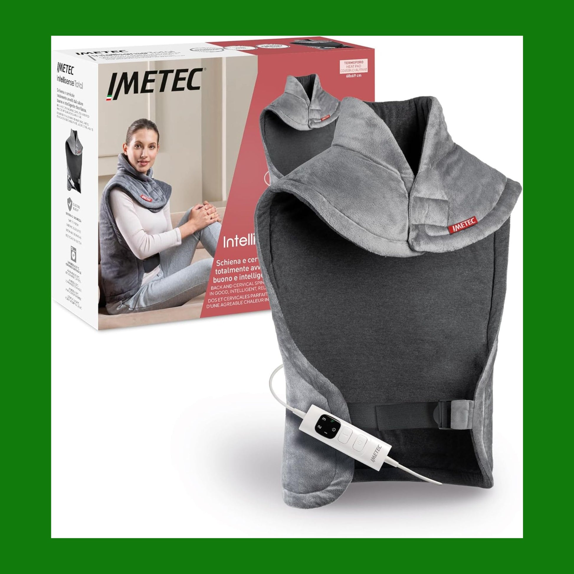 Imetec Intellisense Total, termoforo, cuscino termico per schiena e cervicale e spalle, tecnologia Intellisense
USATO