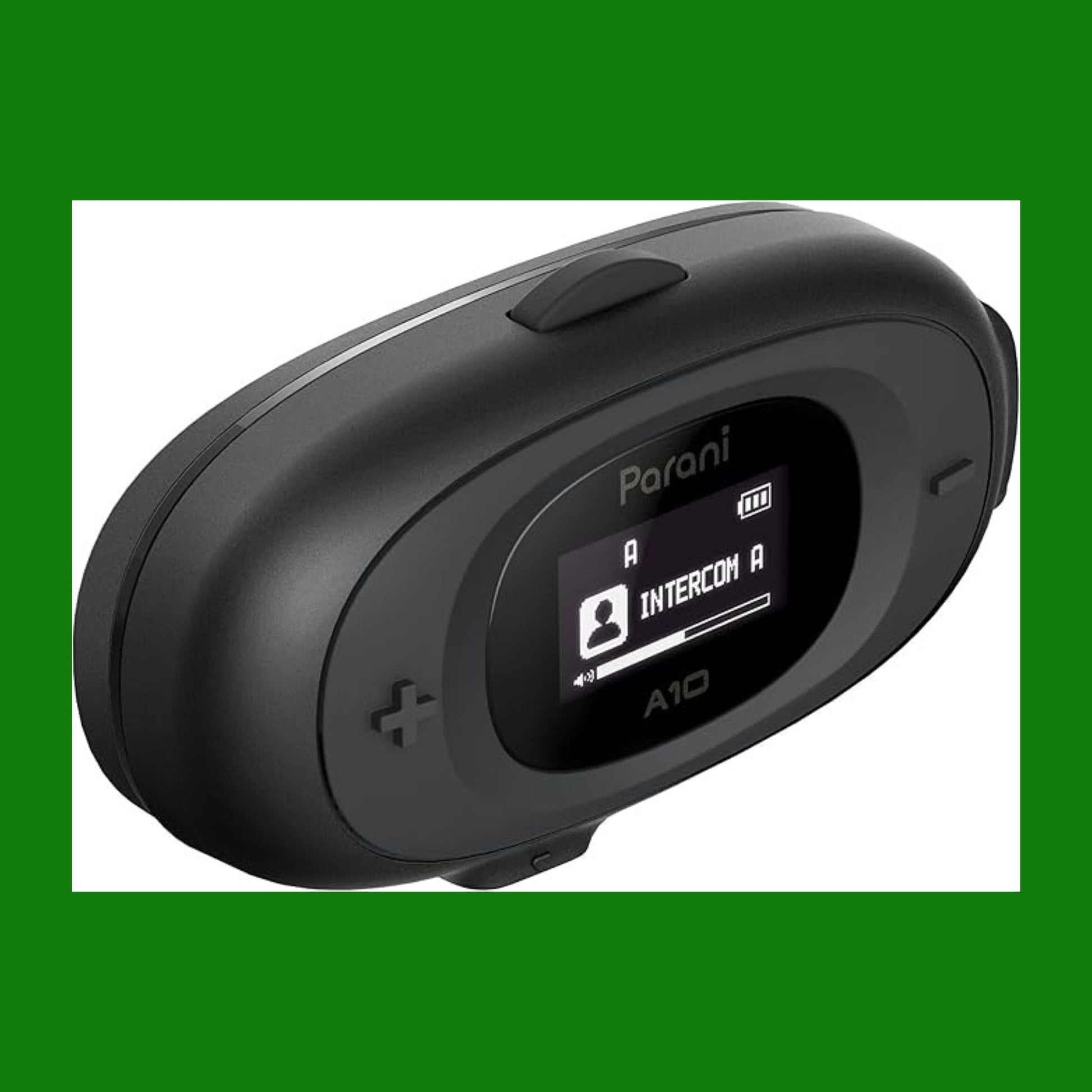 Sena Auricolare con interfono per moto Parani A10 (Microfono con asticella), Ner