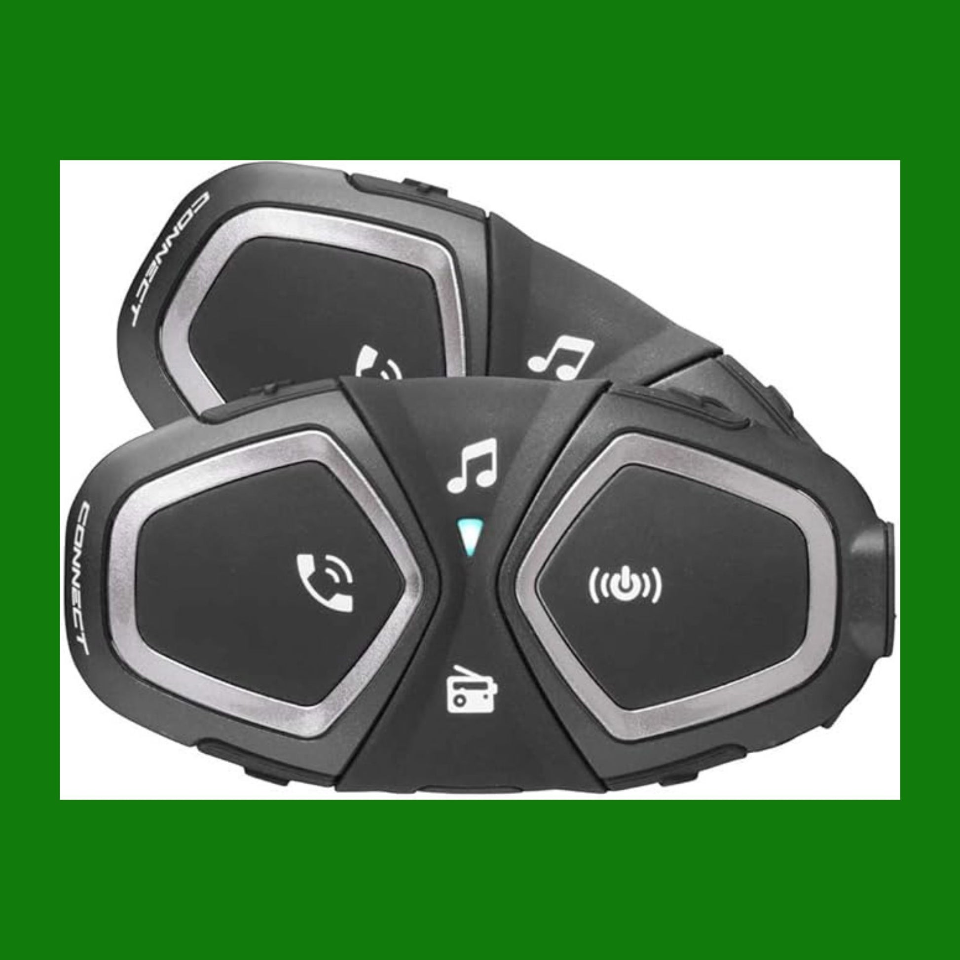 INTERPHONE CONNECT - Doppio - Interfono Bluetooth per Comunicazione in Moto, Uso Pilota