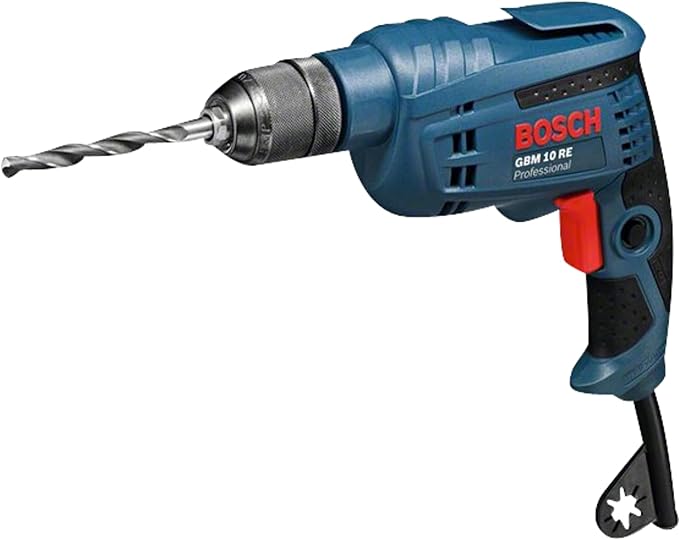 Bosch Professional Trapano Gbm 10 Re (Motore da 600 Watt, Mandrino a Cambio Rapido 1-10 Mm)