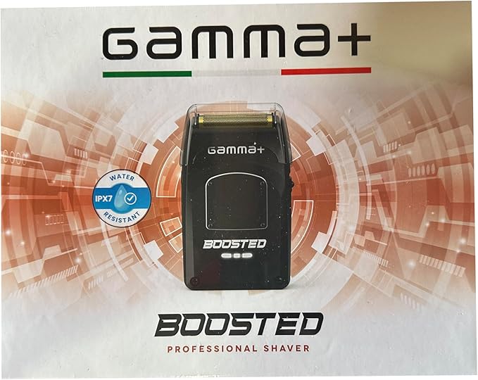 GAMMA+ Boosted Rasoio Elettrico Barba e Capelli con 3 Lame, Rasoio Barba Elettrico Uomo Senza Fili, Autonomia 120 Minuti