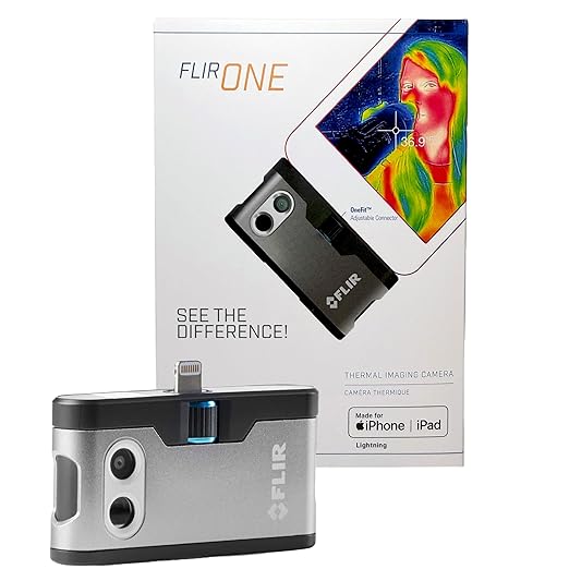 Flir One - Termocamera Per Smartphone iOS iPhone 14 E Precedenti Con Porta Lightning Super Risoluzione 240x180