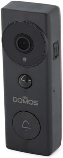 Domos - Campanello Video Intelligente HD Campanello aggiuntivo per Interni Visione Notturna e sensore di Movimento