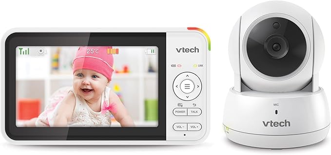 VTech VM924 Video Baby Monitor with Camera, 5 Inch LCD Display, 31 Hours Battery Life