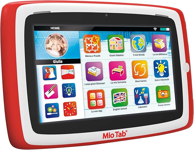 Liscianigiochi -Mio Tab 7'' Smart Kid 2022, Bambini 3-8 Anni,Memoria 16 GB, Autonomi, capacità sensoriali,