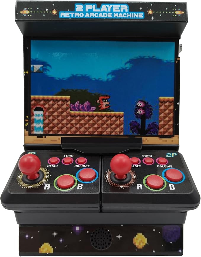 Mini macchina arcade con 300 giochi retro  Console portatile di giochi retro con connessione TV e display a colori da 4,3"