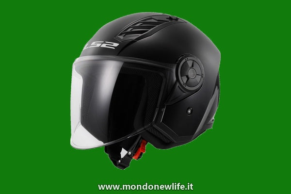LS2, Casco Moto Jet AIRFLOW II gloss black, XXL