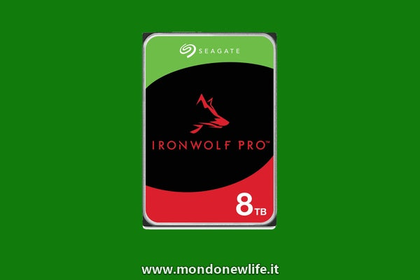 Seagate IronWolf Pro 8TB, Enterprise interna HDD NAS, per RAID NAS, CMR, 3,5-inch, SATA, 6Gb/s, 7200 RPM, 256 MB cache, FFP, Data Rescue Service (ST8000NTZ01)