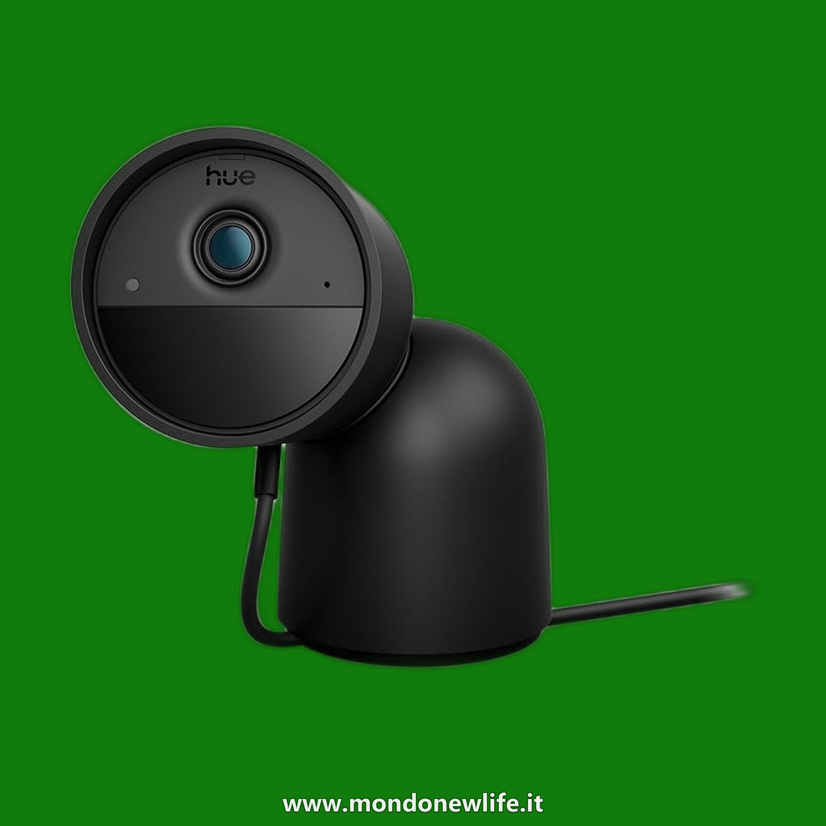 Philips Hue Secure Desktop Camera, Videocamera di sorveglianza, nera