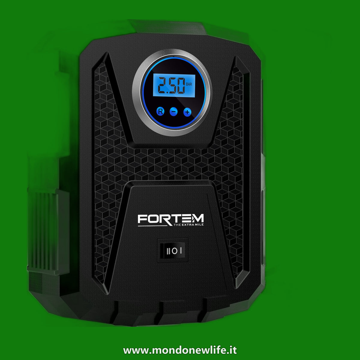FORTEM Compressore Aria Portatile Auto, Pneumatici, Mini Gomme