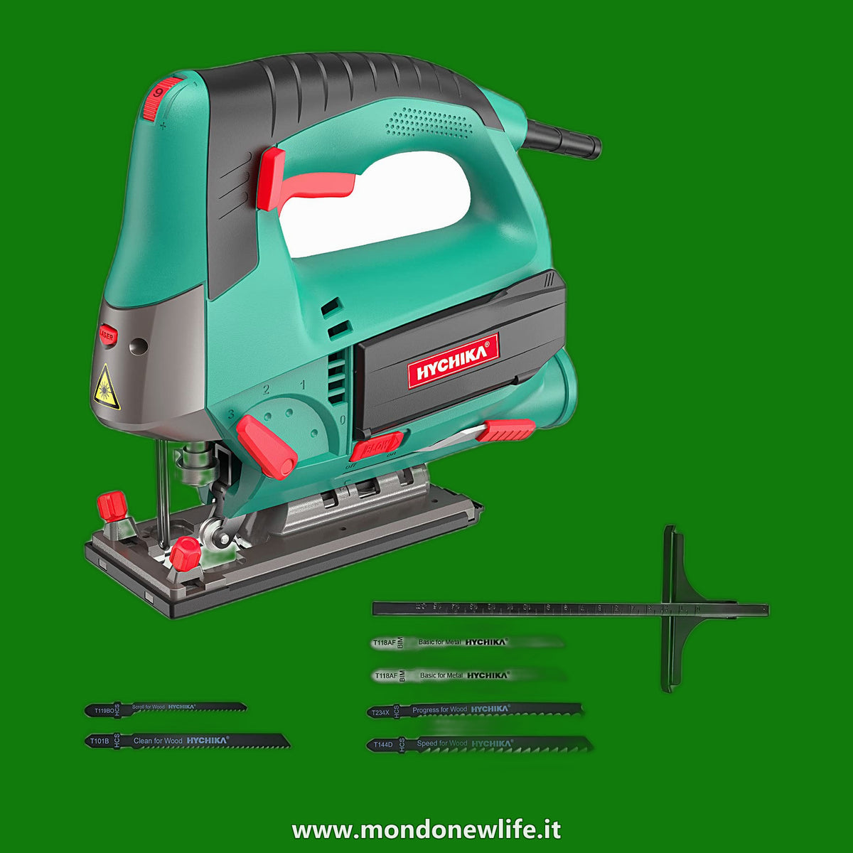 HYCHIKA Seghetto Alternativo 800W Adatto a Metallo e Legno