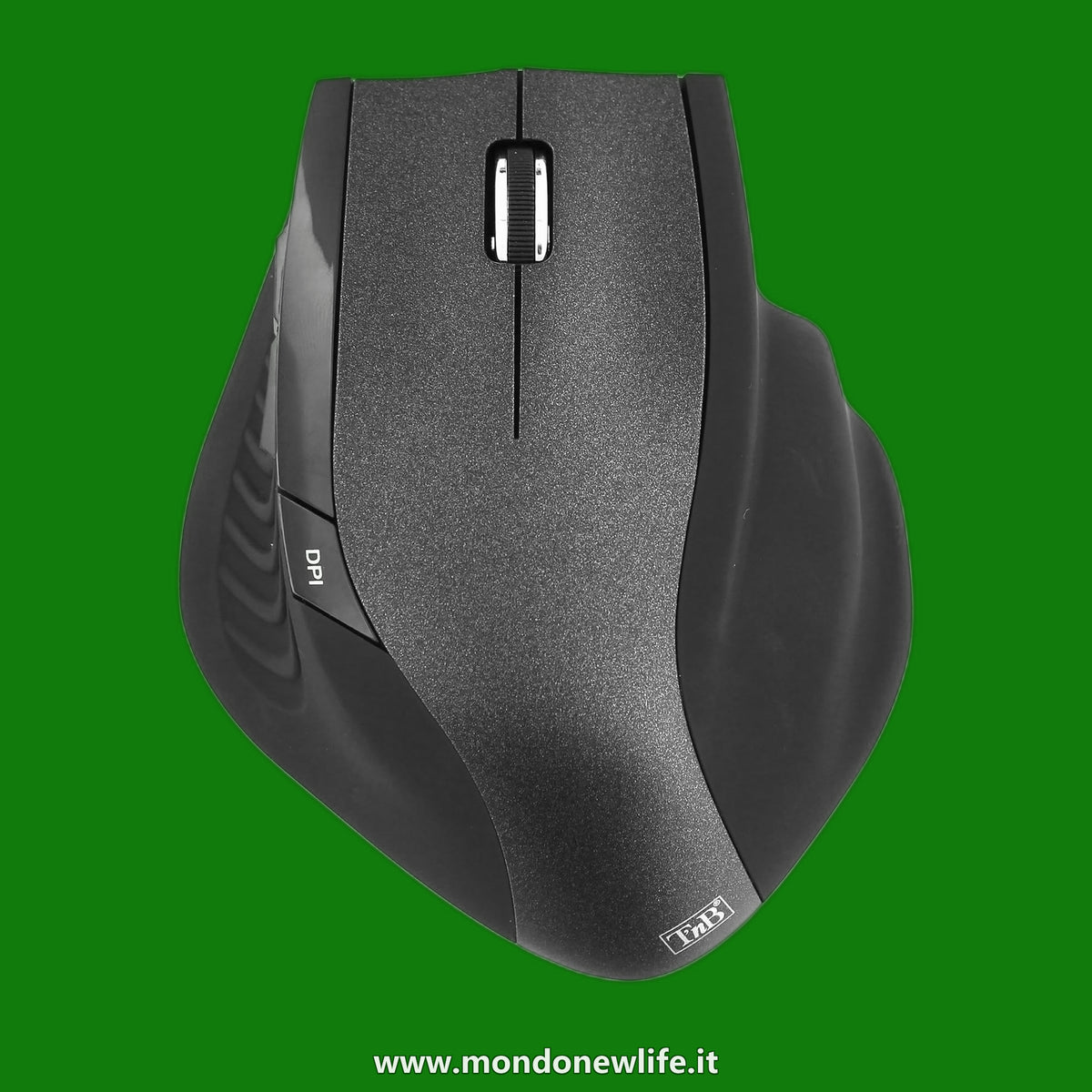 T'nB MWERGO-ERGO LINE-Mouse wireless ergonomico- Nero