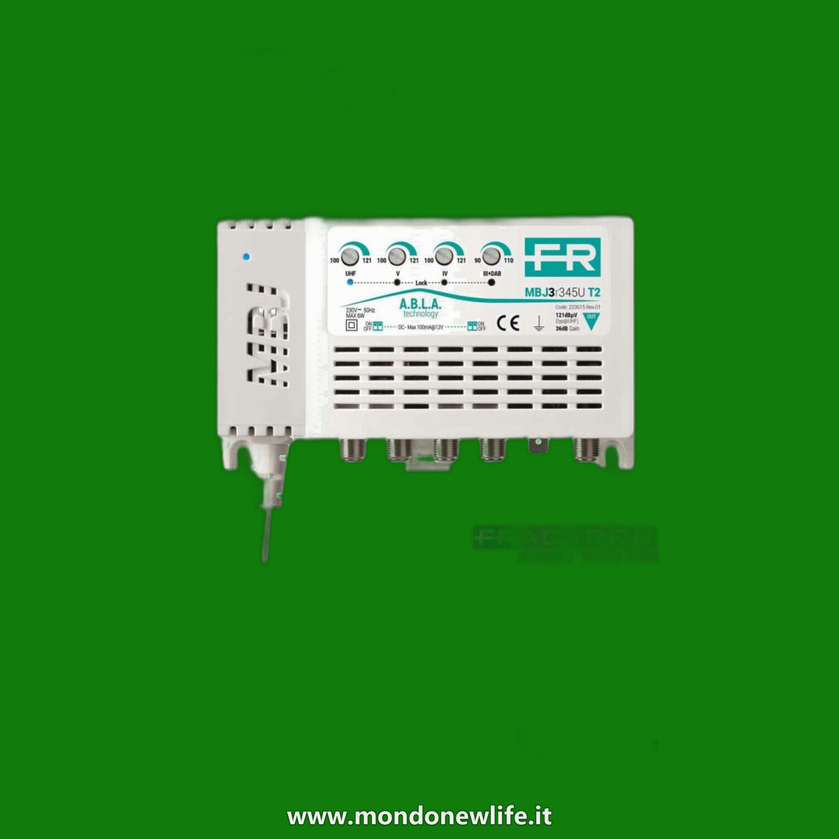 Mbj2r345u T2 Centr.4In 3+Dab,4,5,U T2 FRACARRO 223618 - 104,68 € Iva Inclusa