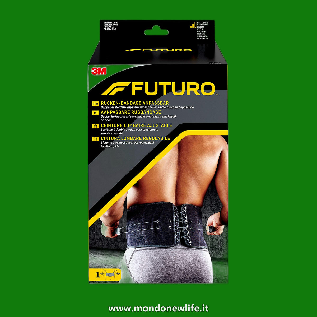 FUTURO FUT46820 classico regolabile supporto indietro, Nero